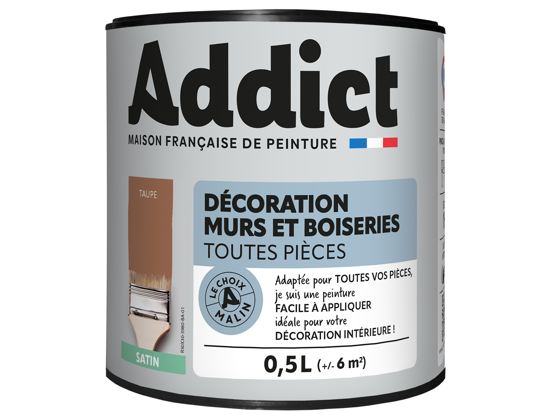 Peinture ADDICT pièces humides taupe 0.5L