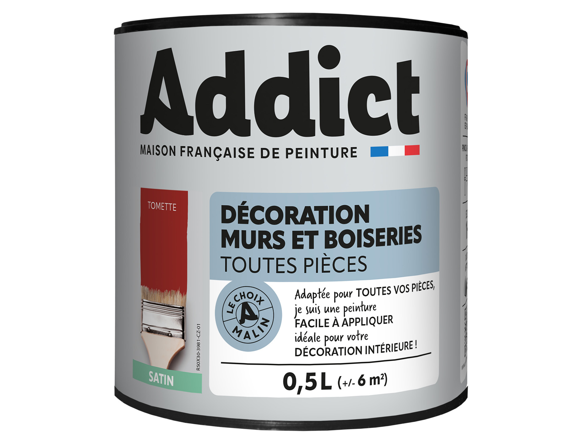 Peinture ADDICT pièces humides tomette 0.5L