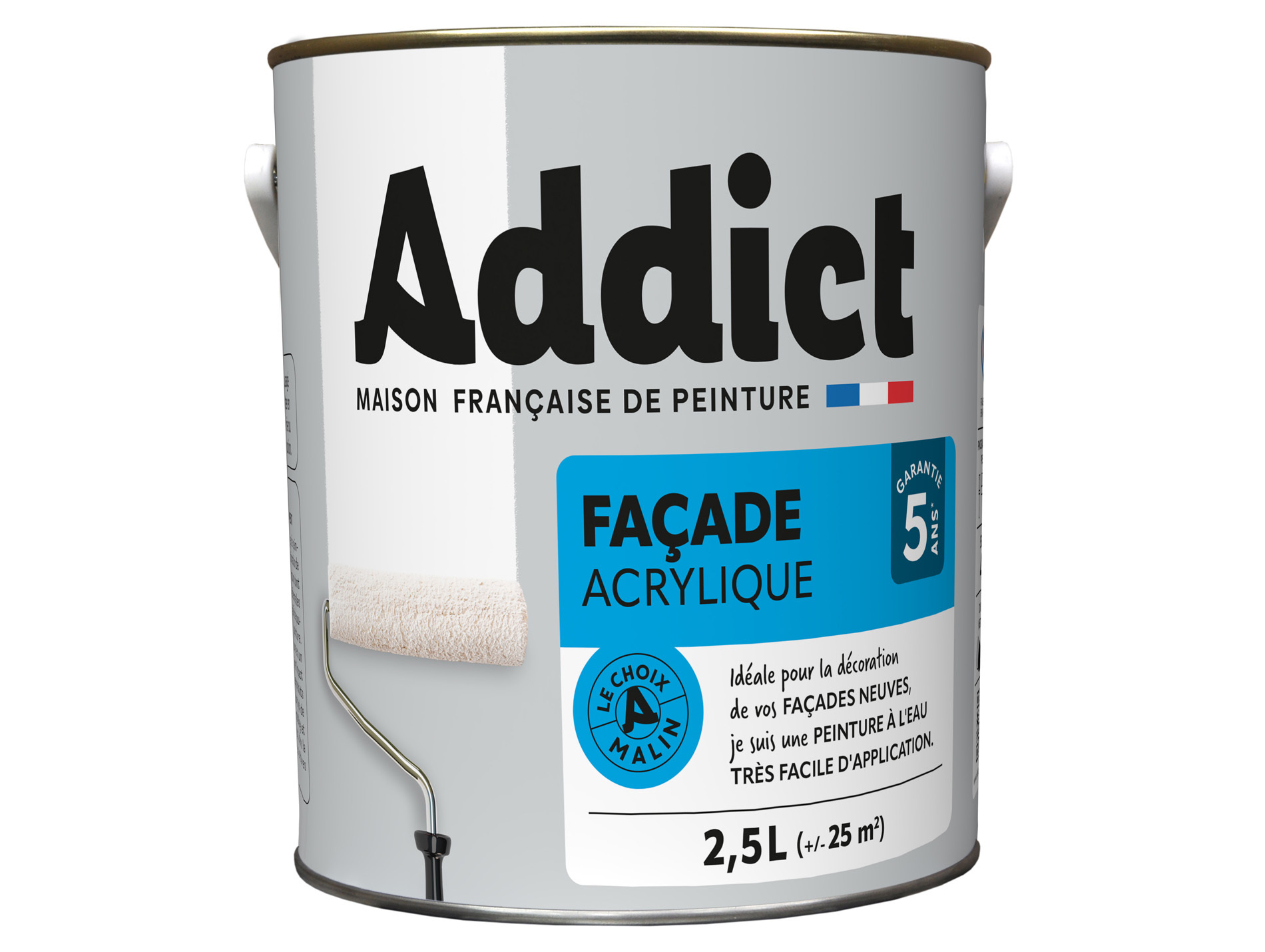 Peinture extérieure ADDICT Acryl façade blanc 2.5L