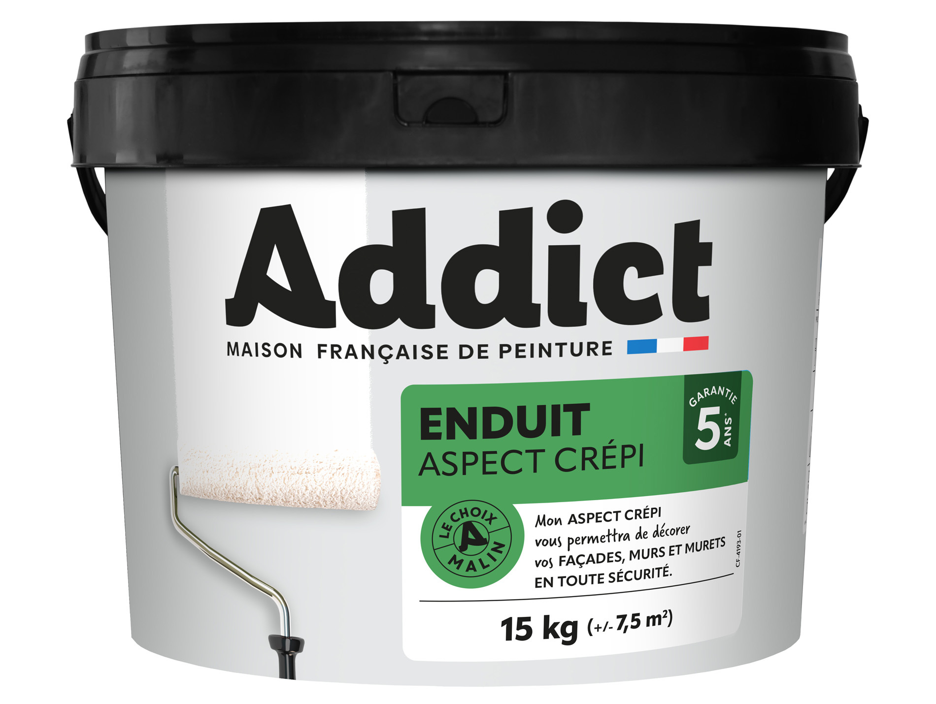 Peinture extérieure ADDICT Enduit extérieur blanc 15kg