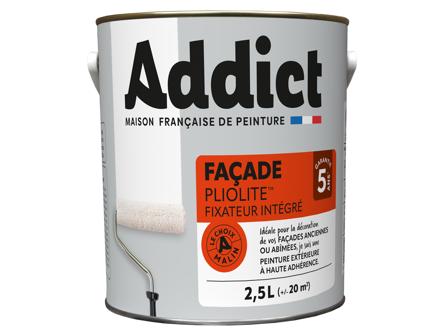 Peinture façade 100% pliotite ADDICT Ton Pierre 2,5L
