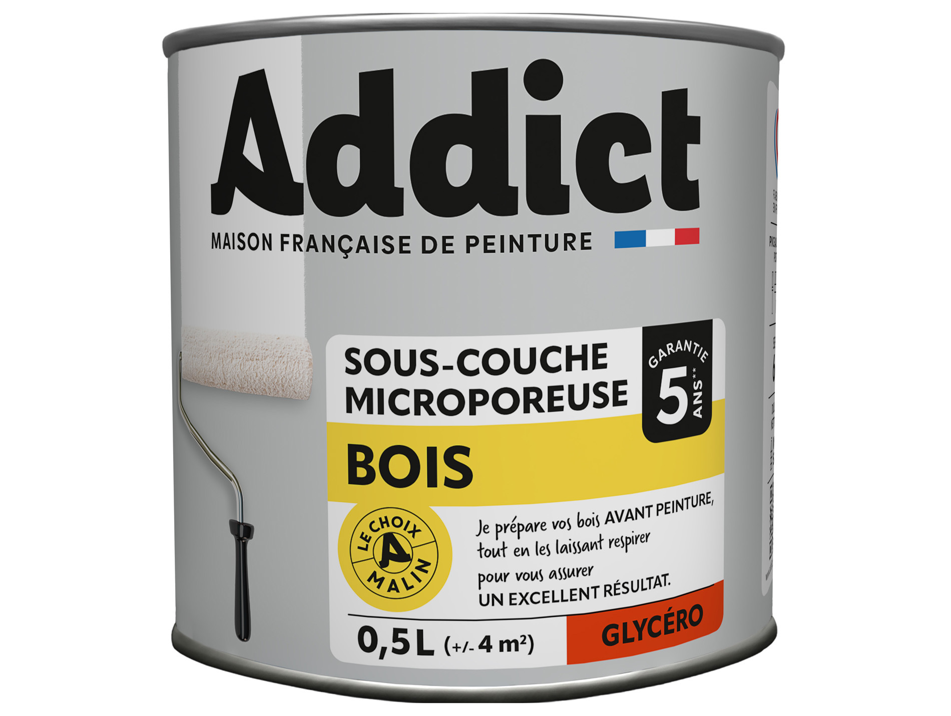 Peinture intérieure ADDICT bois blanc sous-couche 0.5L