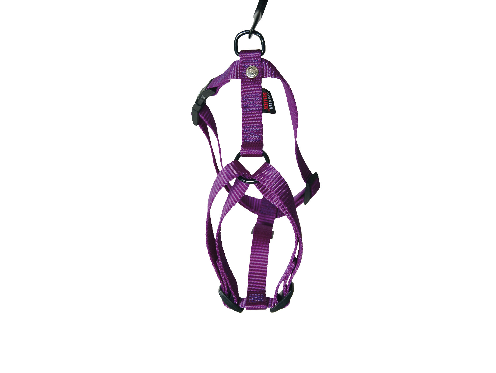 Harnais en nylon réglable MARTIN SELLIER l.16mm L.50cm mauve