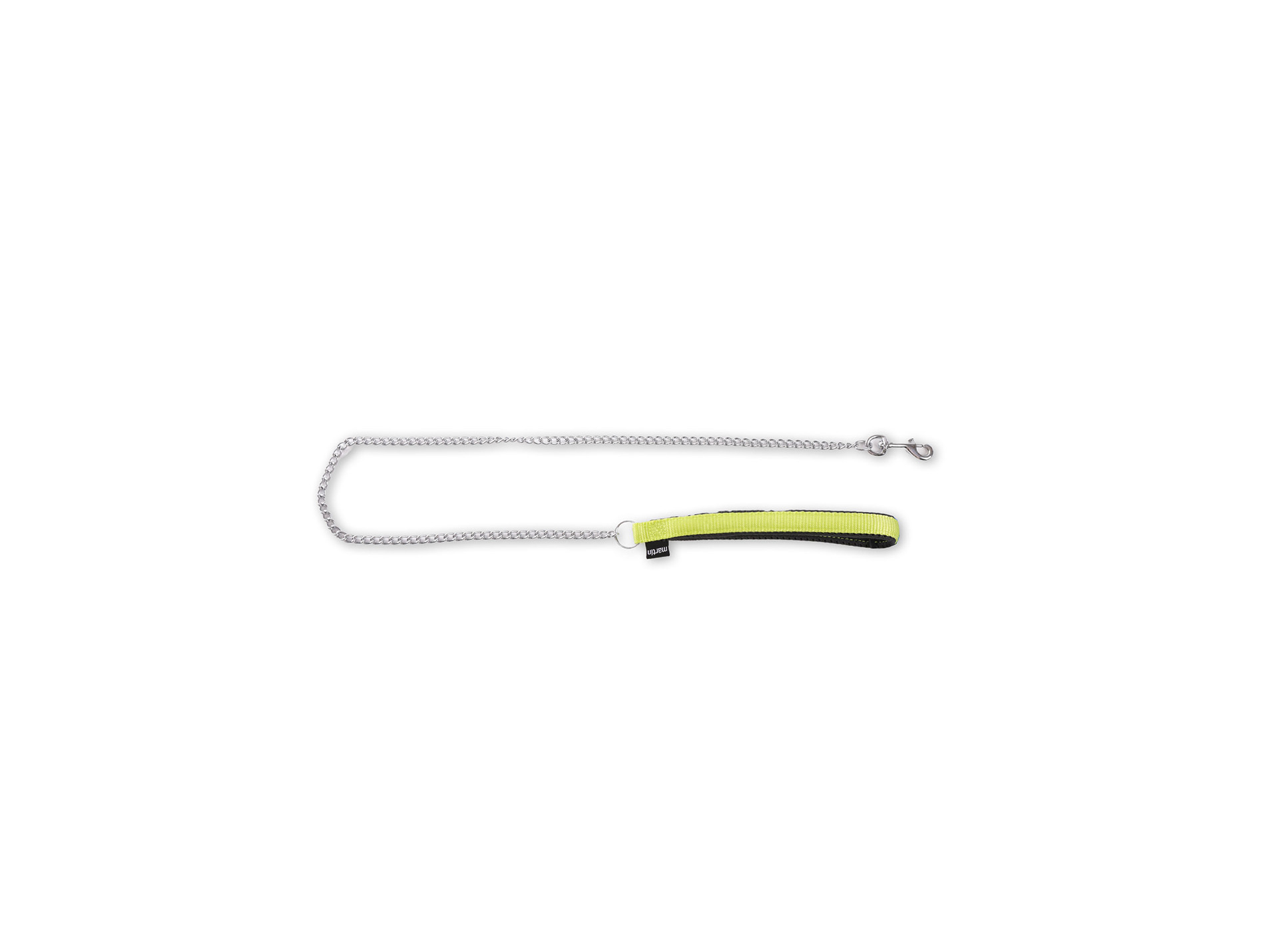 Laisse chaîne nylon pour chien MARTIN SELLIER l.25mm L.1m vert