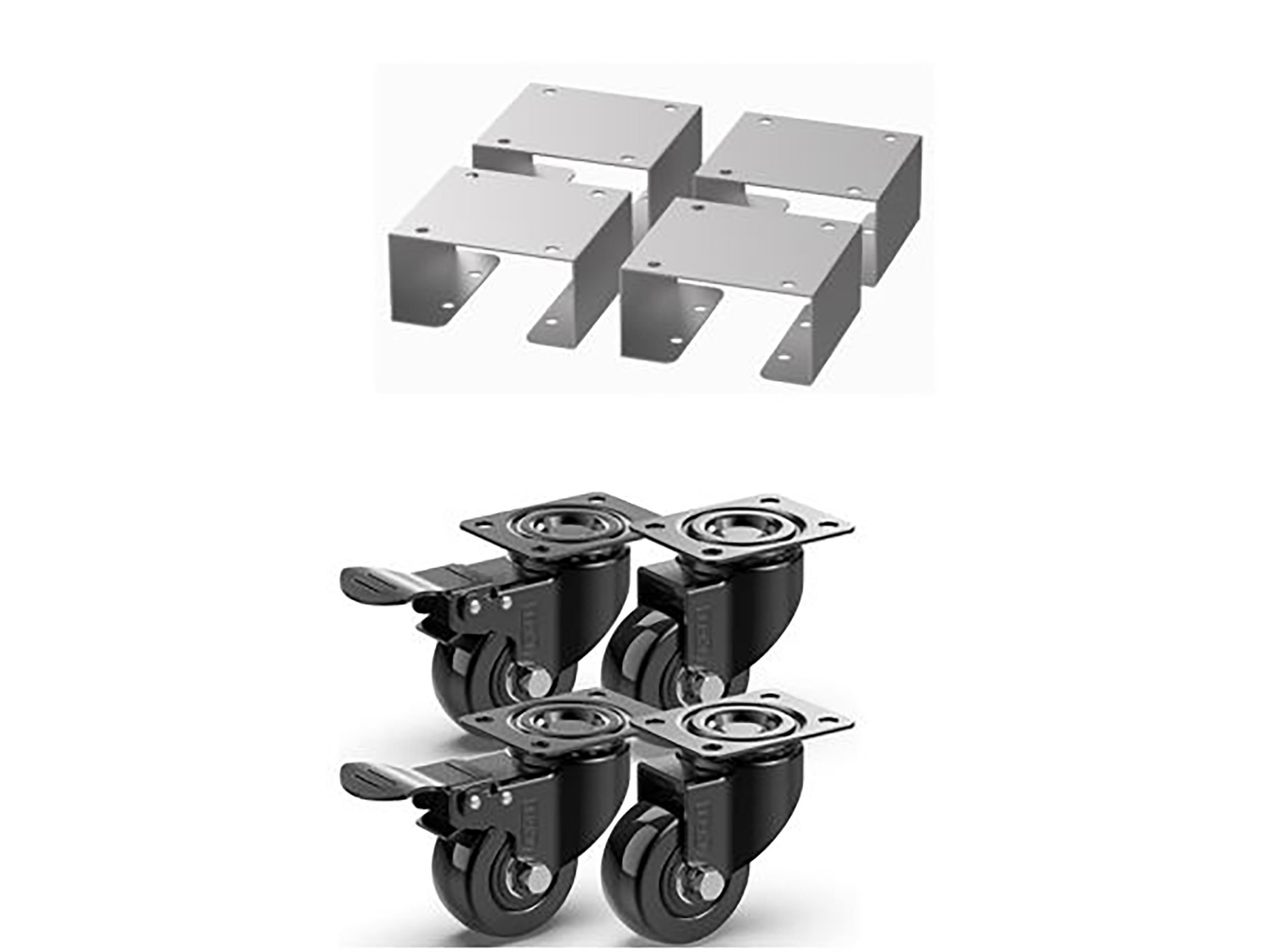 Kit roues meuble cuisine extérieure LE MARQUIER