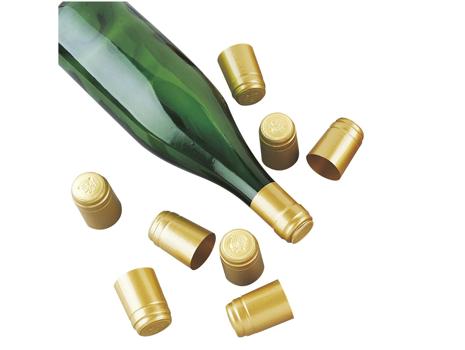 Capsules PVC rétractables x50 or