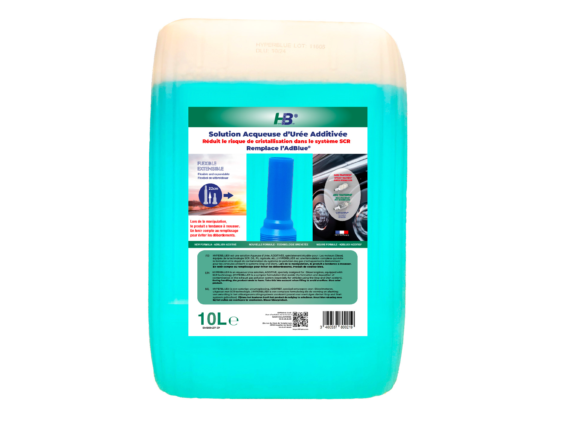 AD BLUE ADDITIVE HYPERBLUE 10L BLEU
