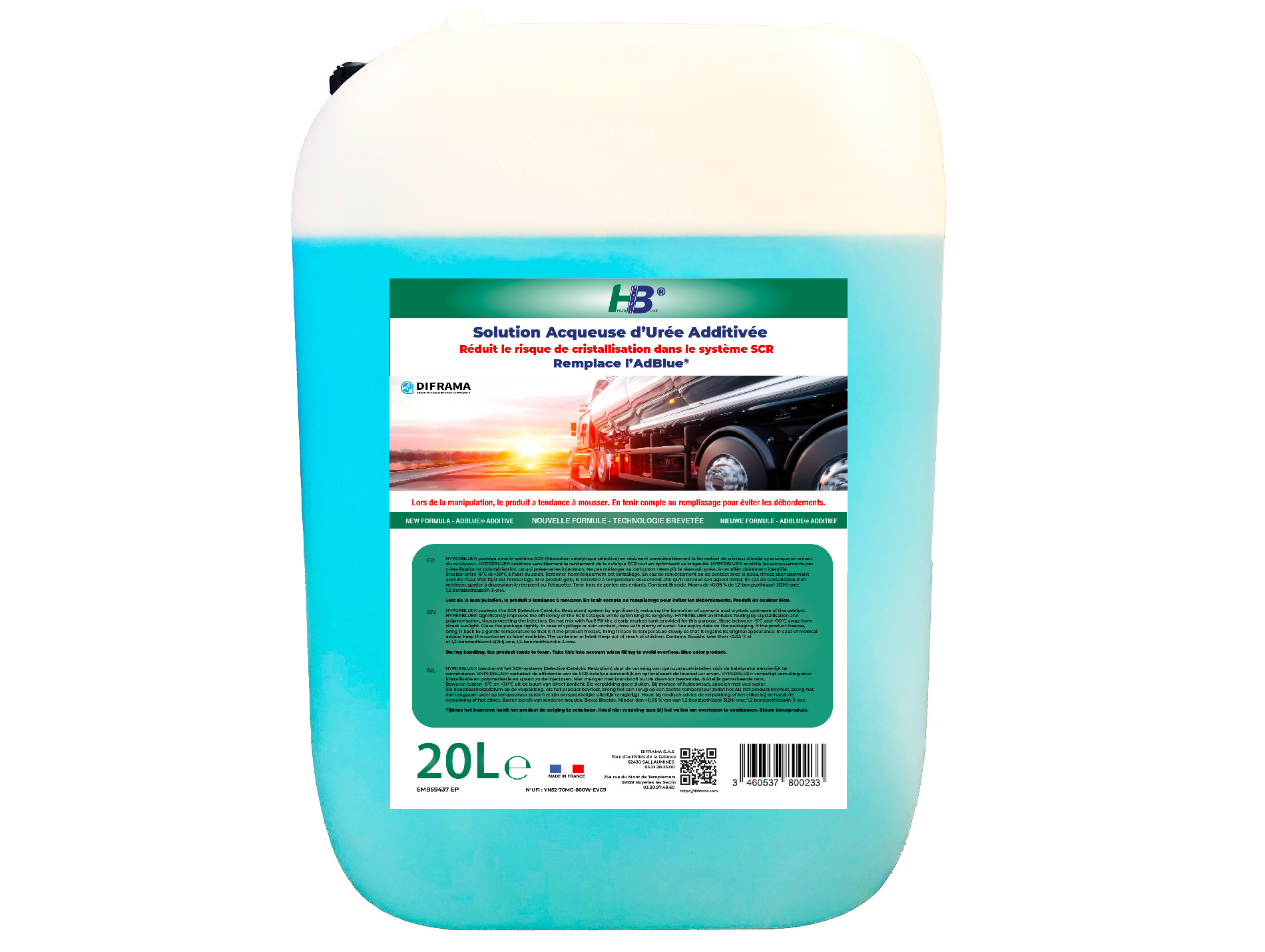 AD BLUE ADDITIVE HYPERBLUE 20L BLEU