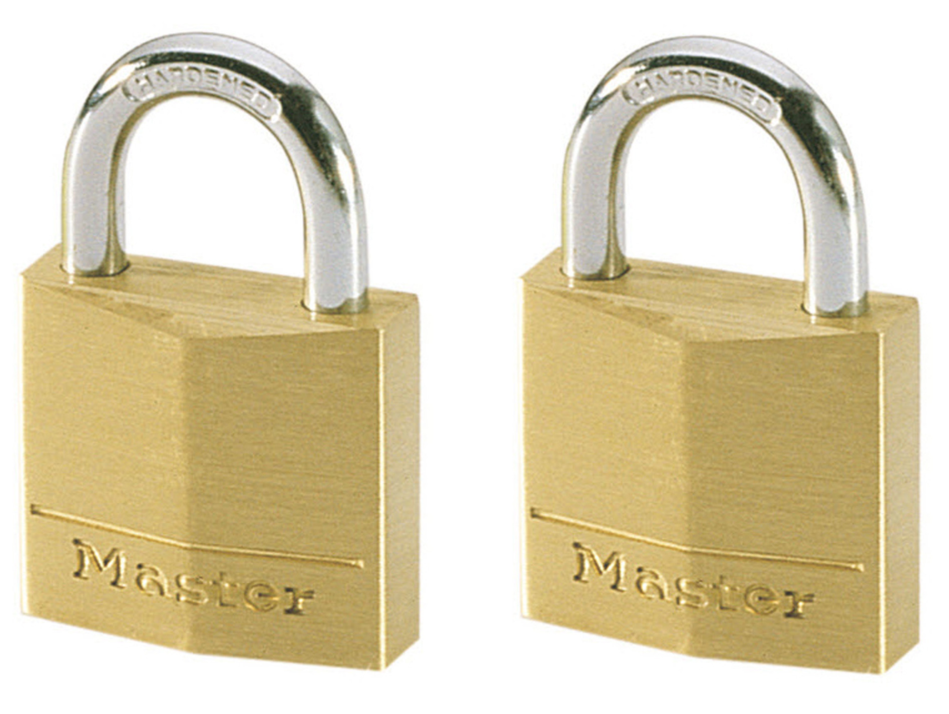 Cadenas à clé MASTER LOCK Ø3mm l.2cm x2