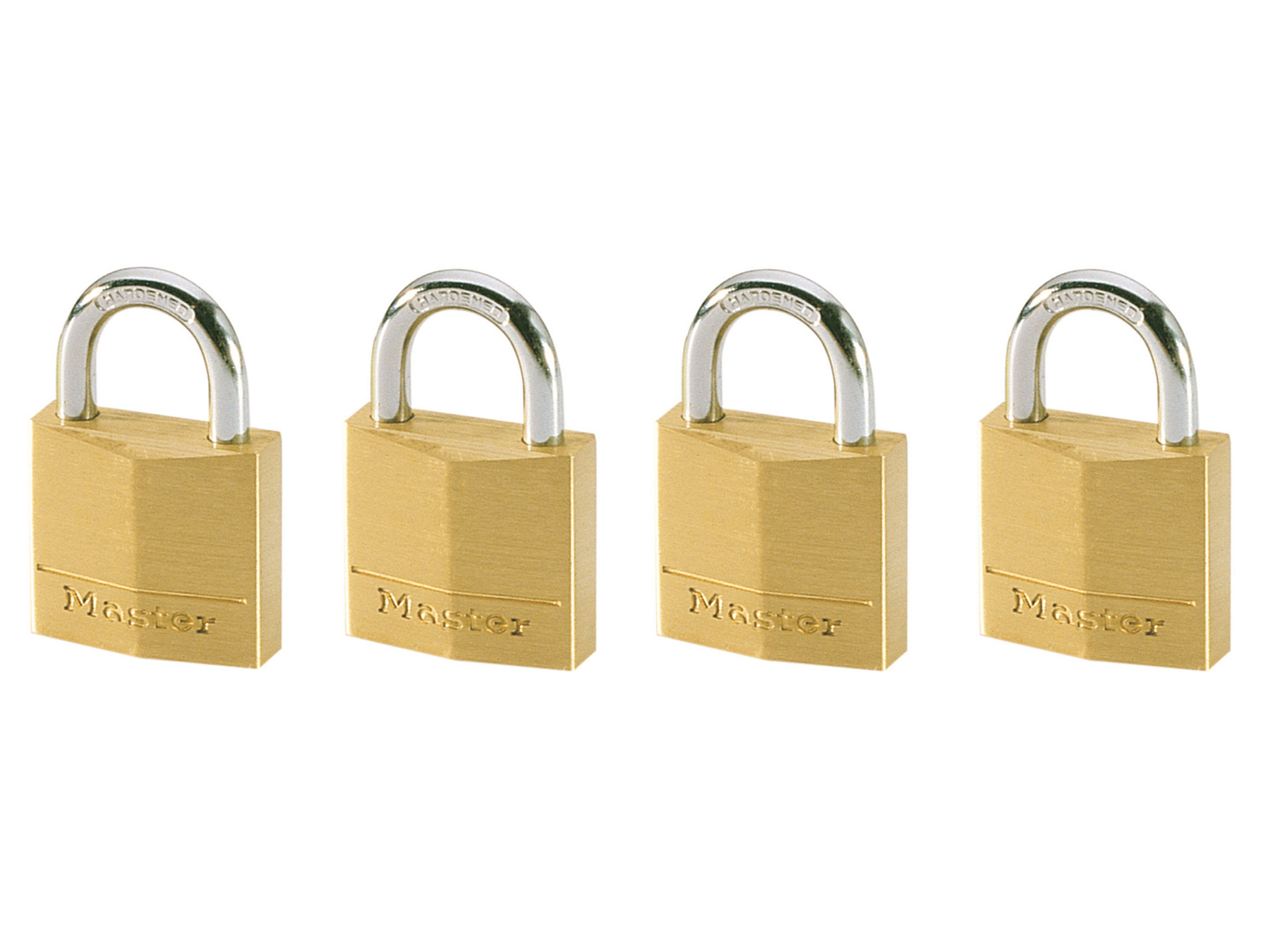 Cadenas MASTER LOCK à clé laiton 30mm lot de 4