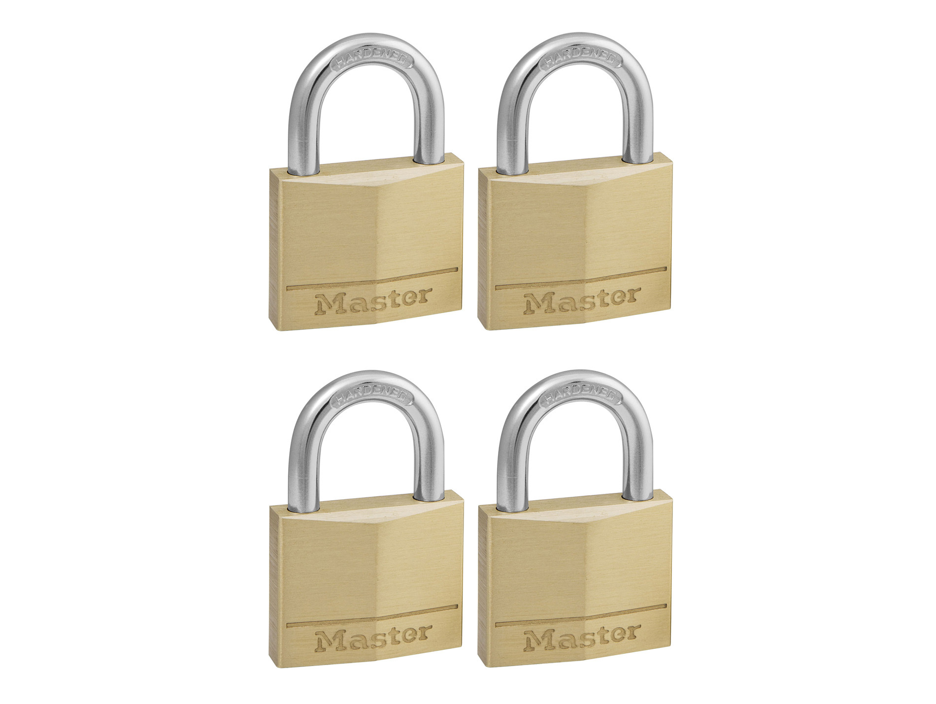 Cadenas à clé MASTER LOCK Ø6mm l.4cm x4