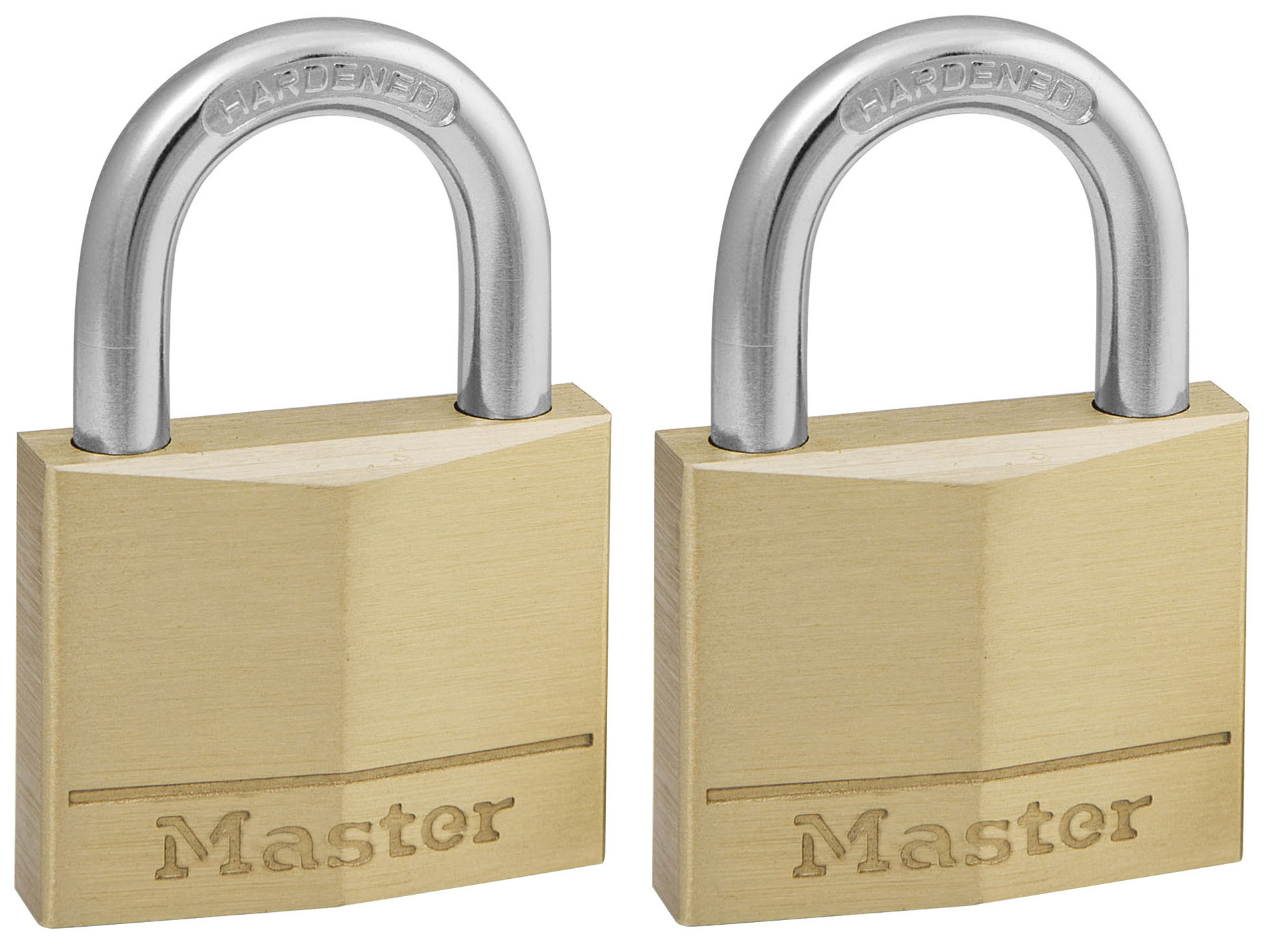 Cadenas à clé MASTER LOCK Ø6mm l.4cm x2