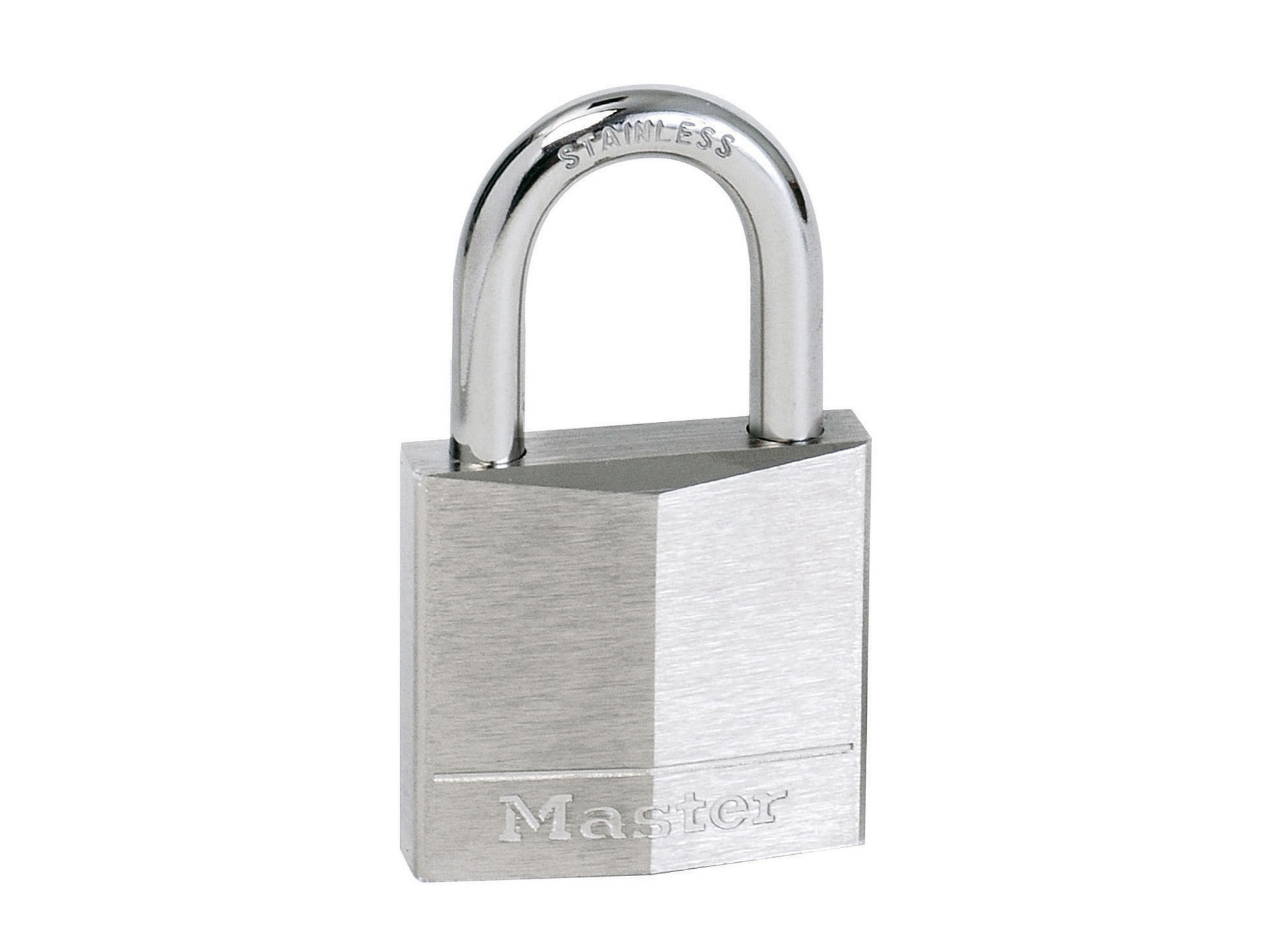 Cadenas à clé MASTER LOCK Laiton nickelé Ø6mm l.4cm