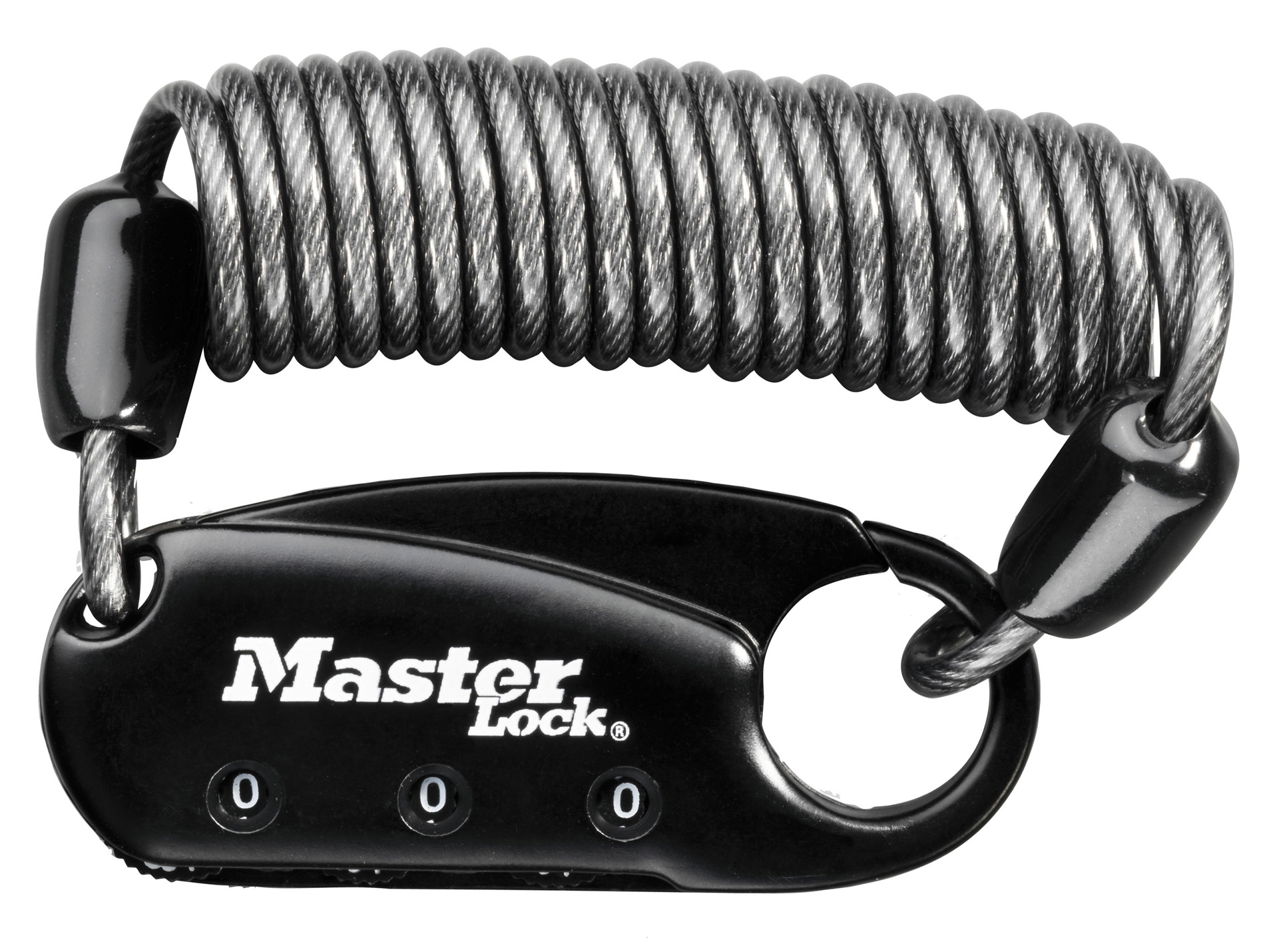 Cadenas MASTER LOCK à code 3 chiffres avec câble 90mm