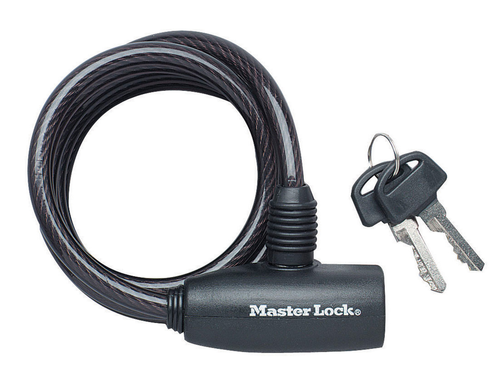 Antivol câble à clé MASTER LOCK Ø8mm L.1,8m