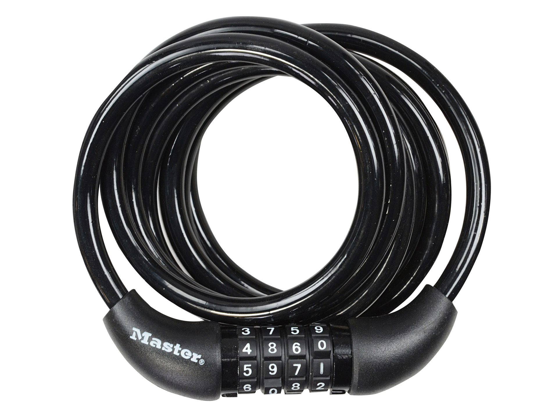 Antivol MASTER LOCK câble enroulé à combinaison 1,8mx8mm