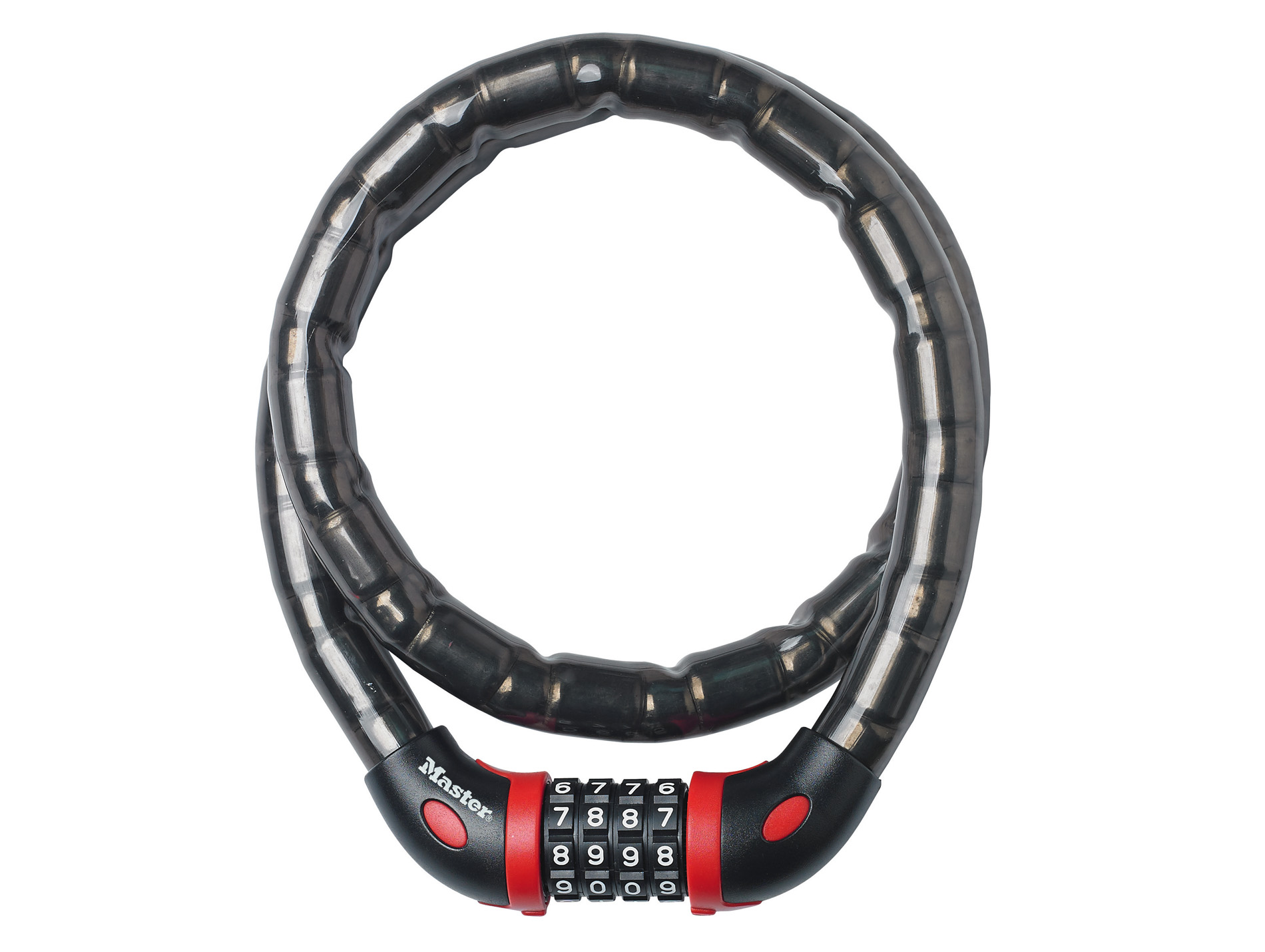 Antivol MASTER LOCK câble articulé à combinaison 1mx18mm