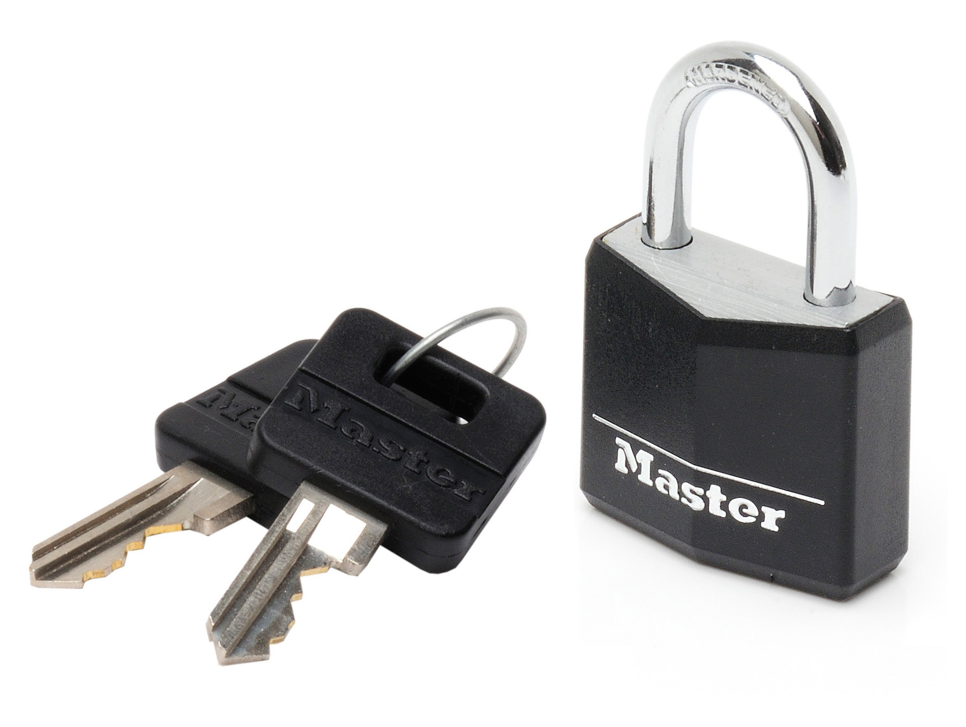 Cadenas à clé MASTER LOCK Noir Ø5mm l.3cm