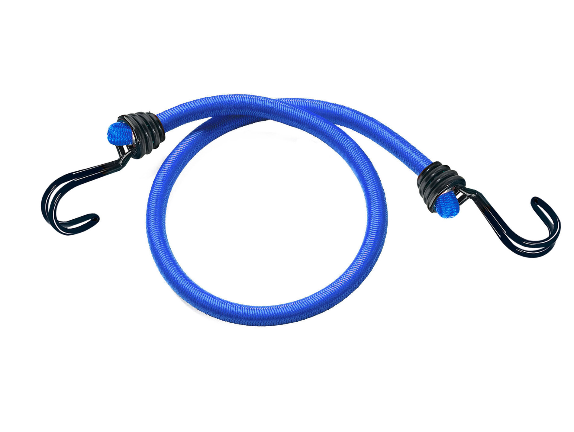 Sangle MASTER LOCK élastique 9,5mm 120cm bleue lot de 2