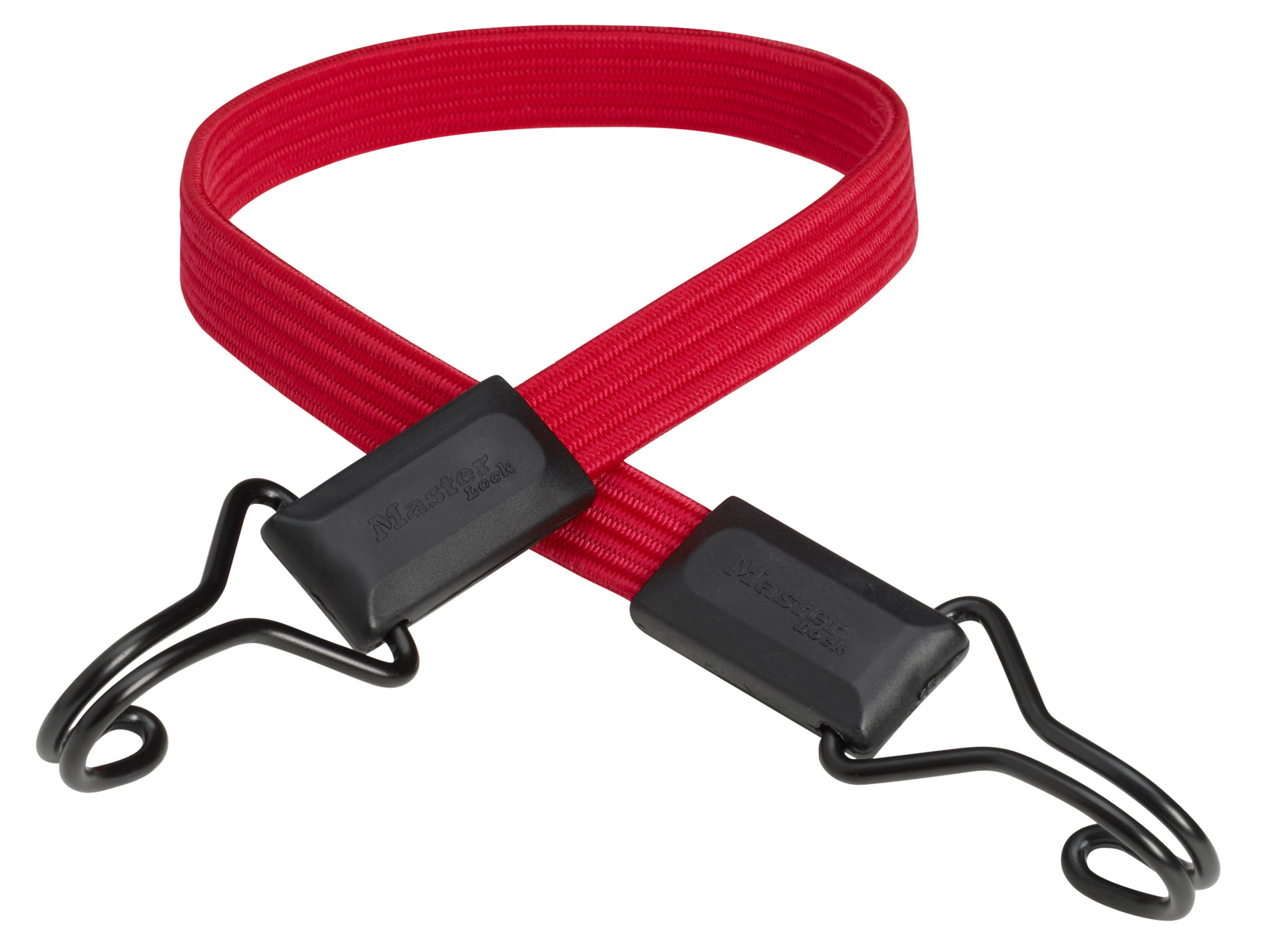 Sangle MASTER LOCK élastique plate 60cm rouge 40kg