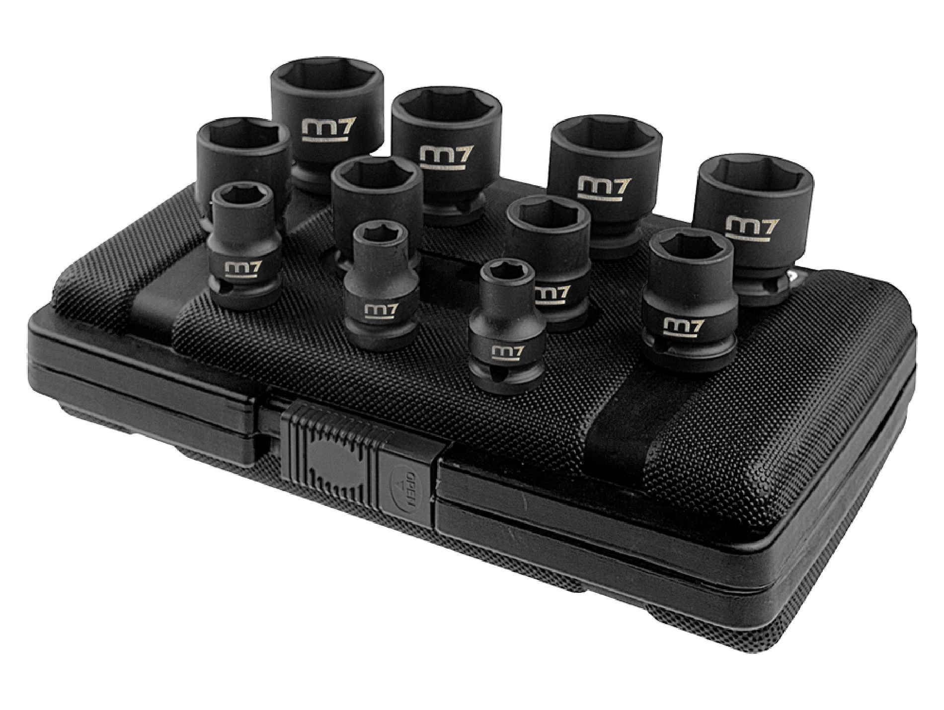 Coffret de 11 douilles à chocs M7 6 pans 1/2"