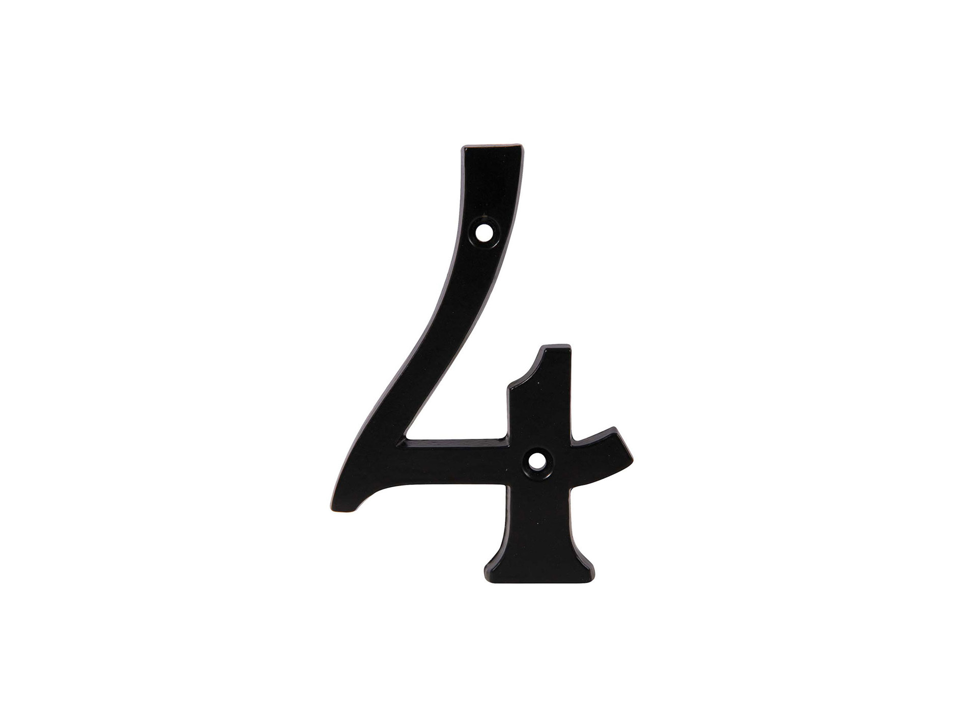 Chiffre 4 en fonte noir H10cm