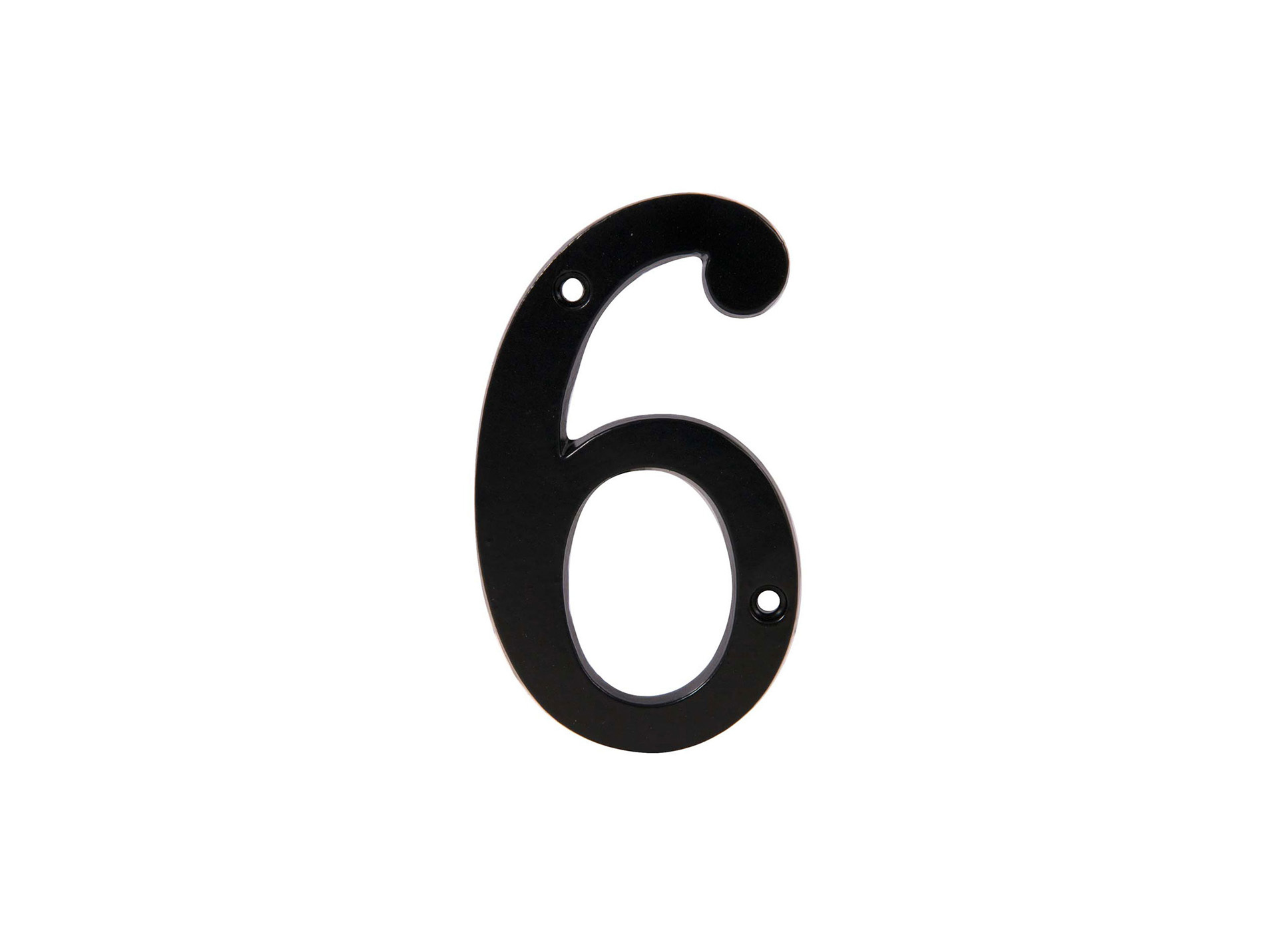 Chiffre 6 en fonte noir H10cm