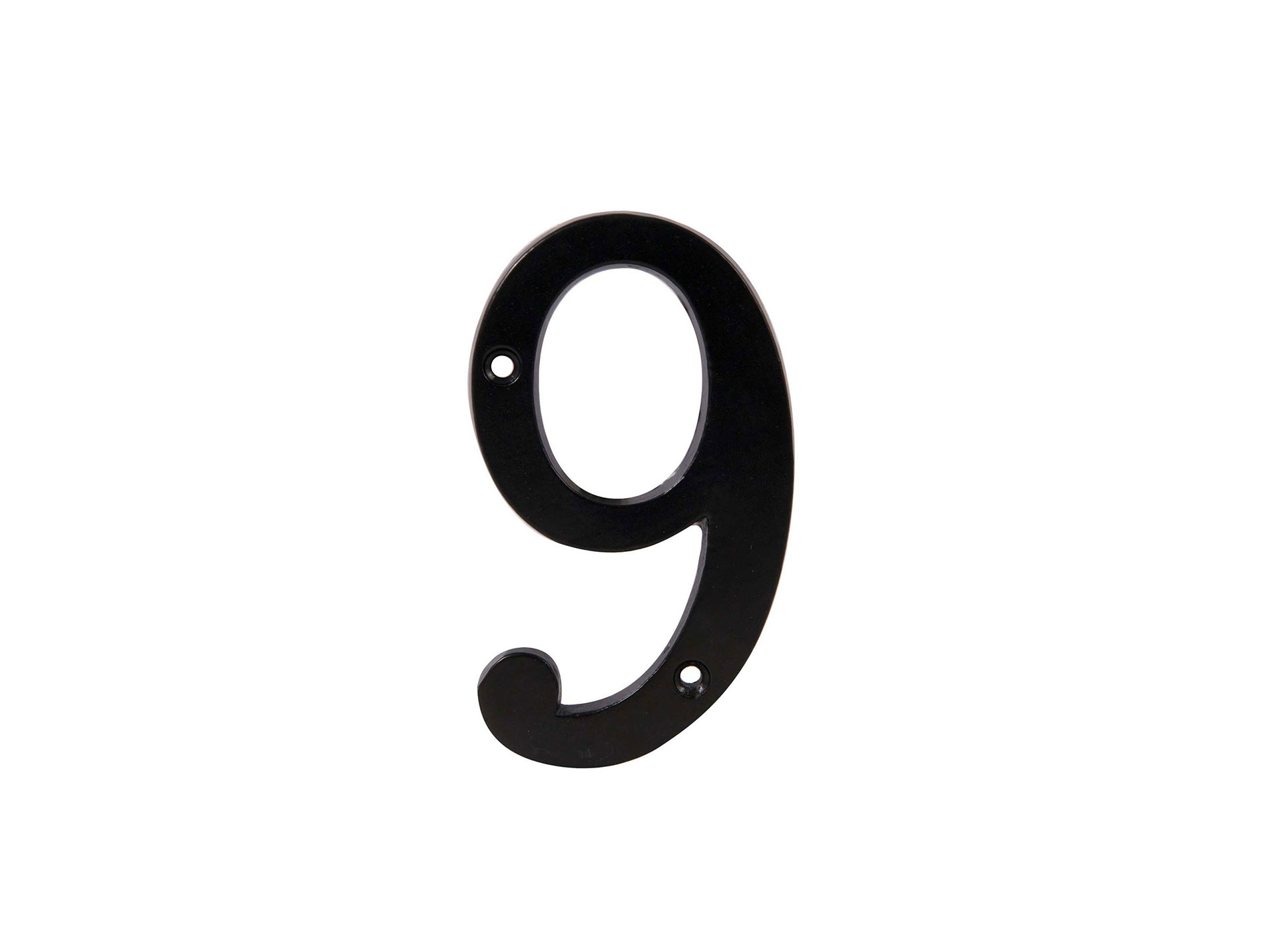 Chiffre 9 en fonte noir H10cm