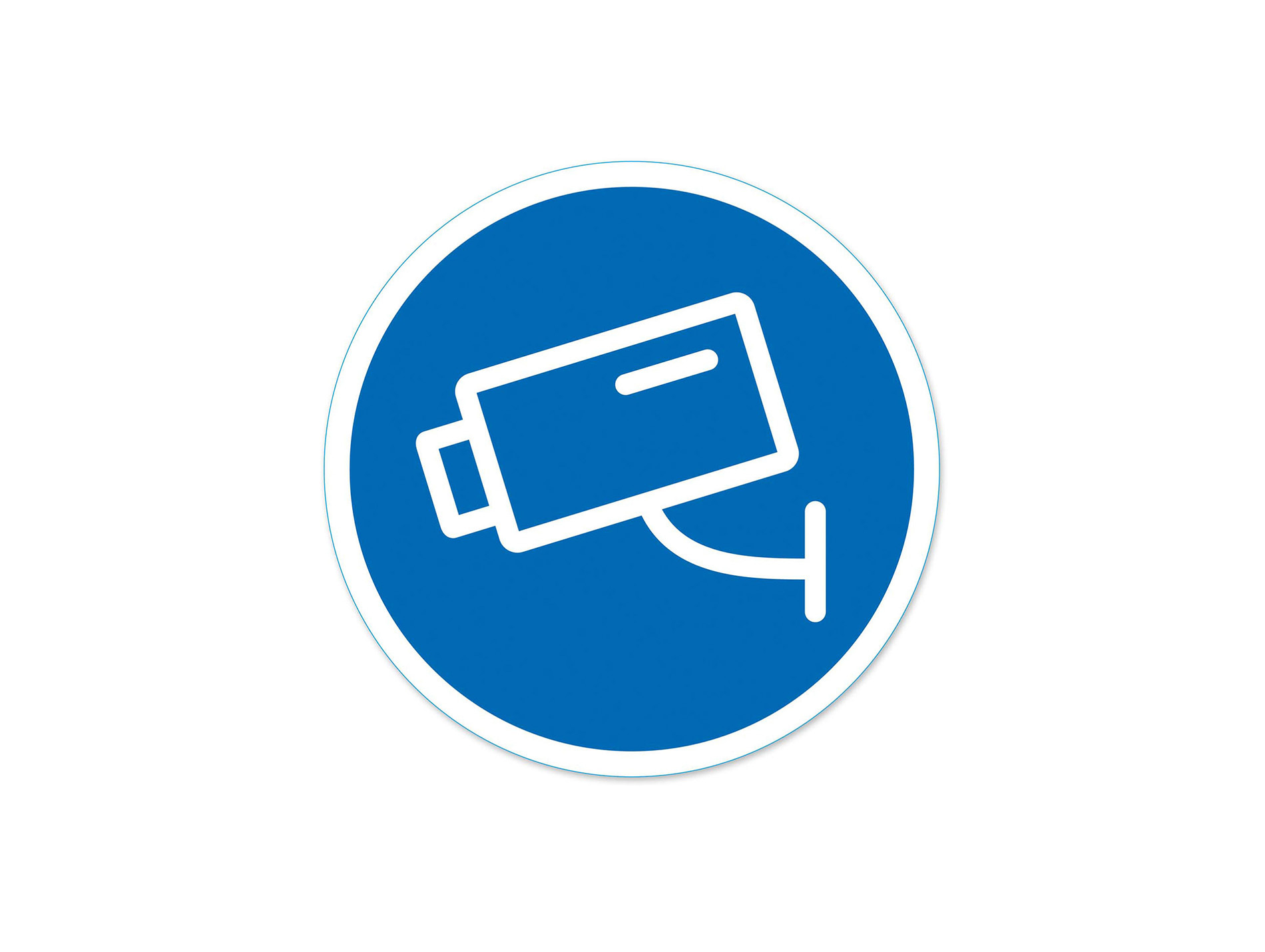 Disque surveillance électrique en PVC et adhésif Ø170mm