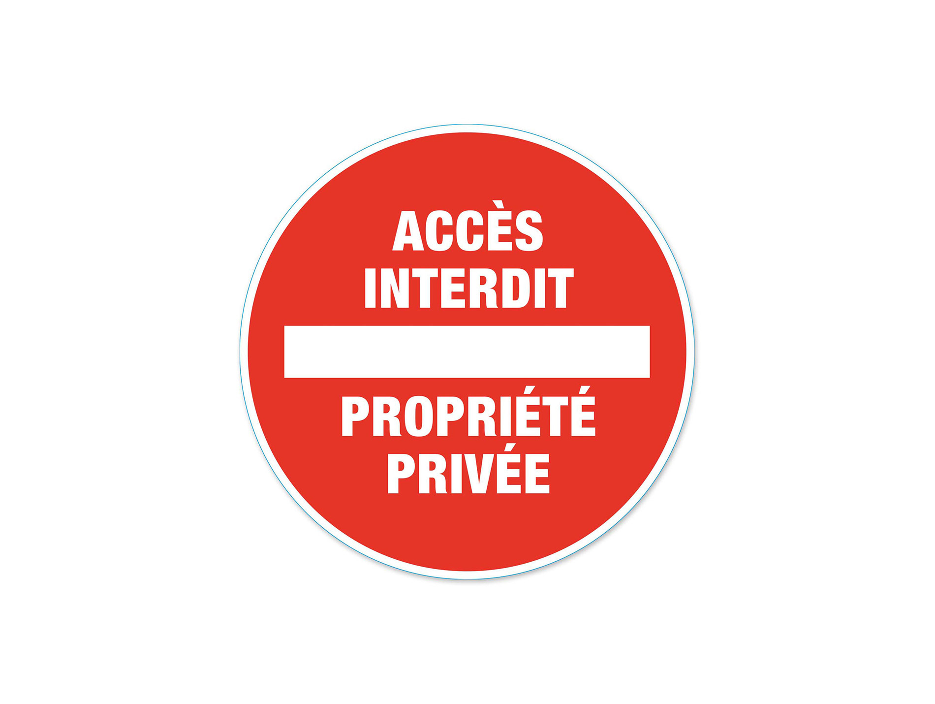 Disque attention au chien en PVC et adhésif Ø280mm