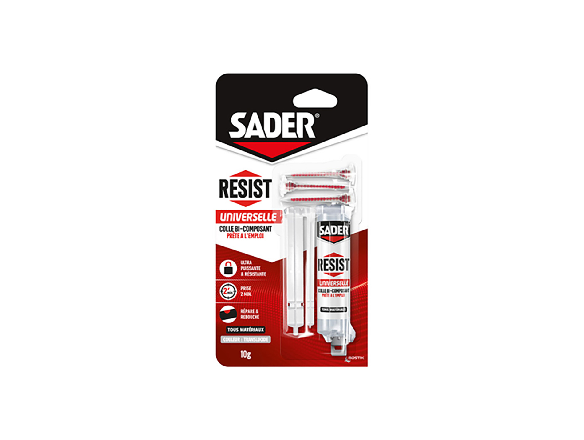 Colle de réparation tous matériaux SADER 10g