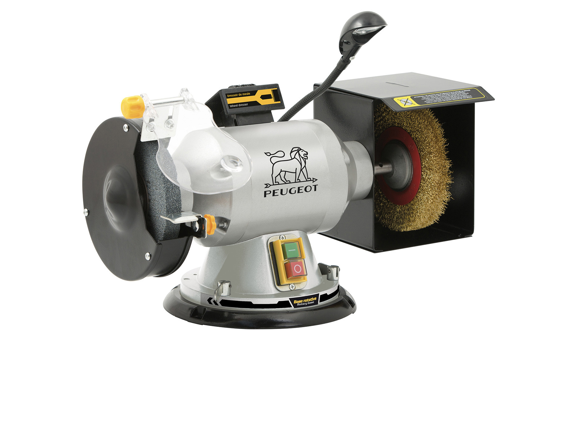Touret à meuler PEUGEOT pivotant meule brosse 350W