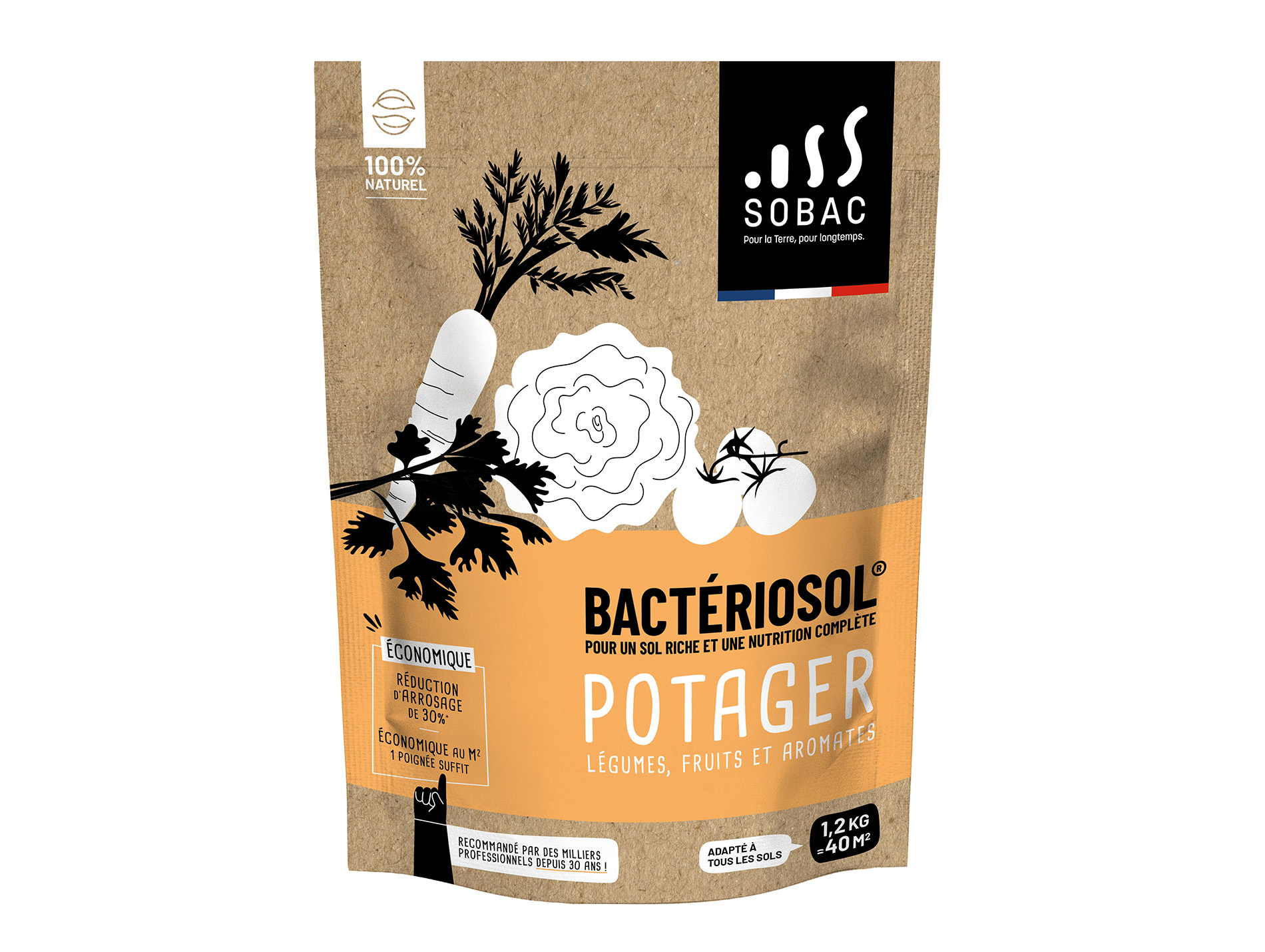 Fertilisant Bio BACTERIOSOL POTAGER 1.2KG