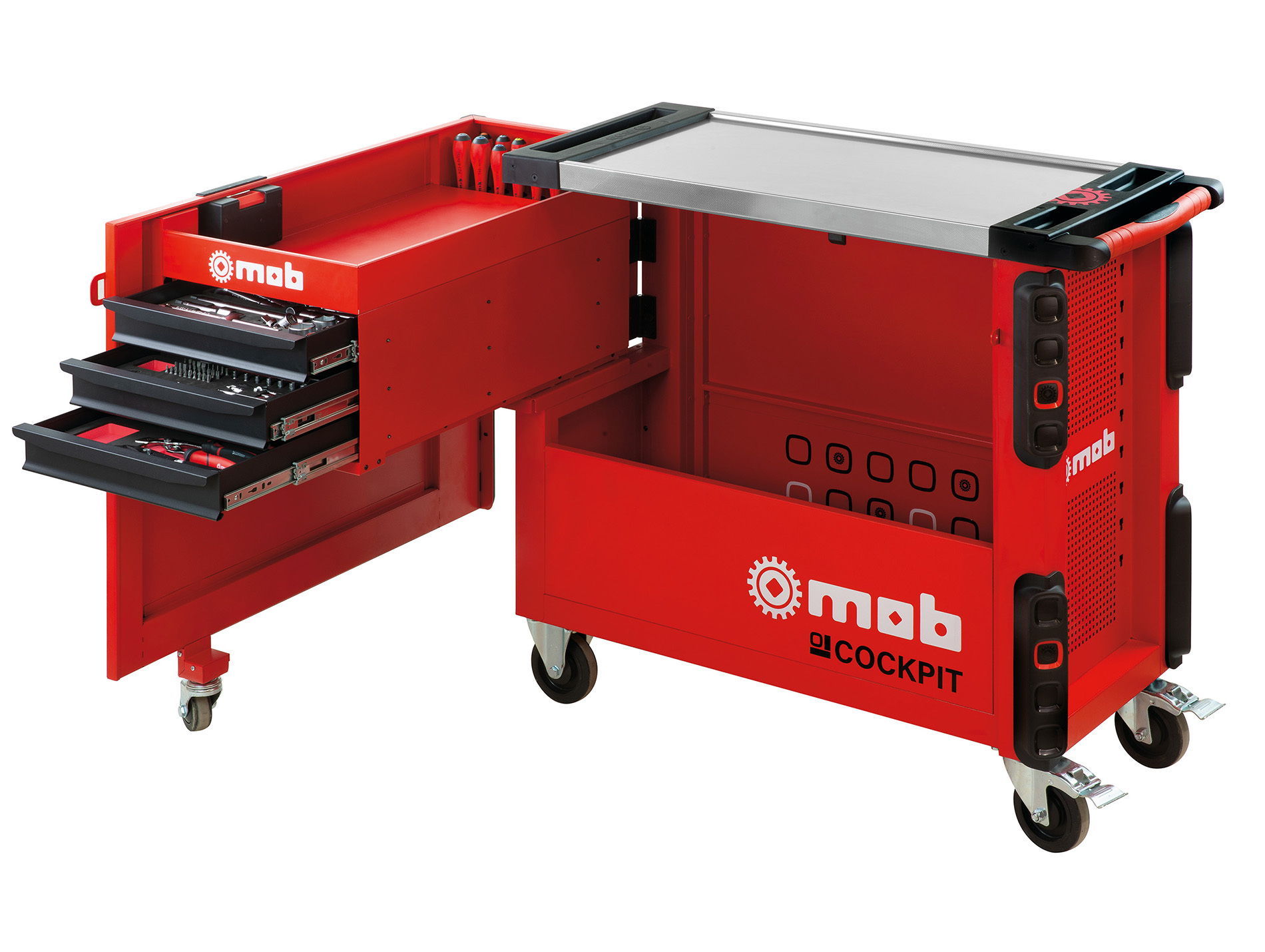 Servante d'atelier MOB Cockpit rouge