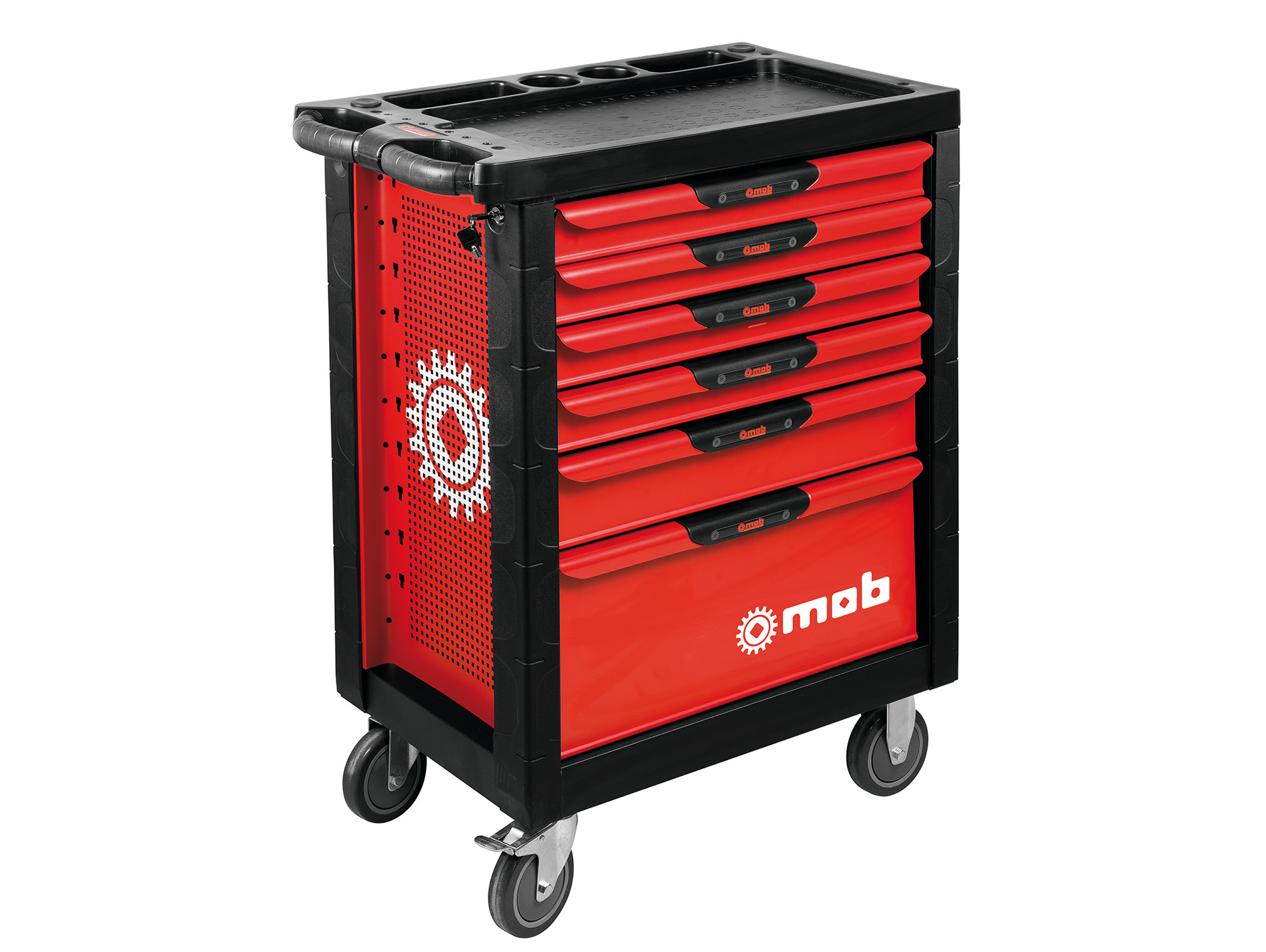 Servante d'atelier MOB Proliner 6 tiroirs rouge