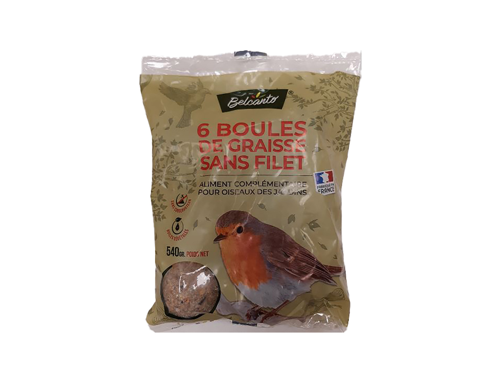 Boule de graisse BELCANTO sans filet x6