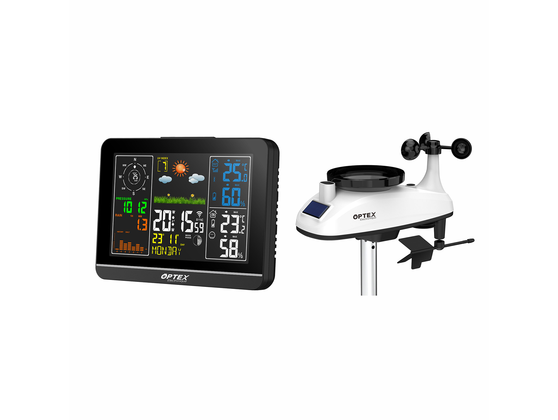 Station météo Pro Couleur WiFi TUYA