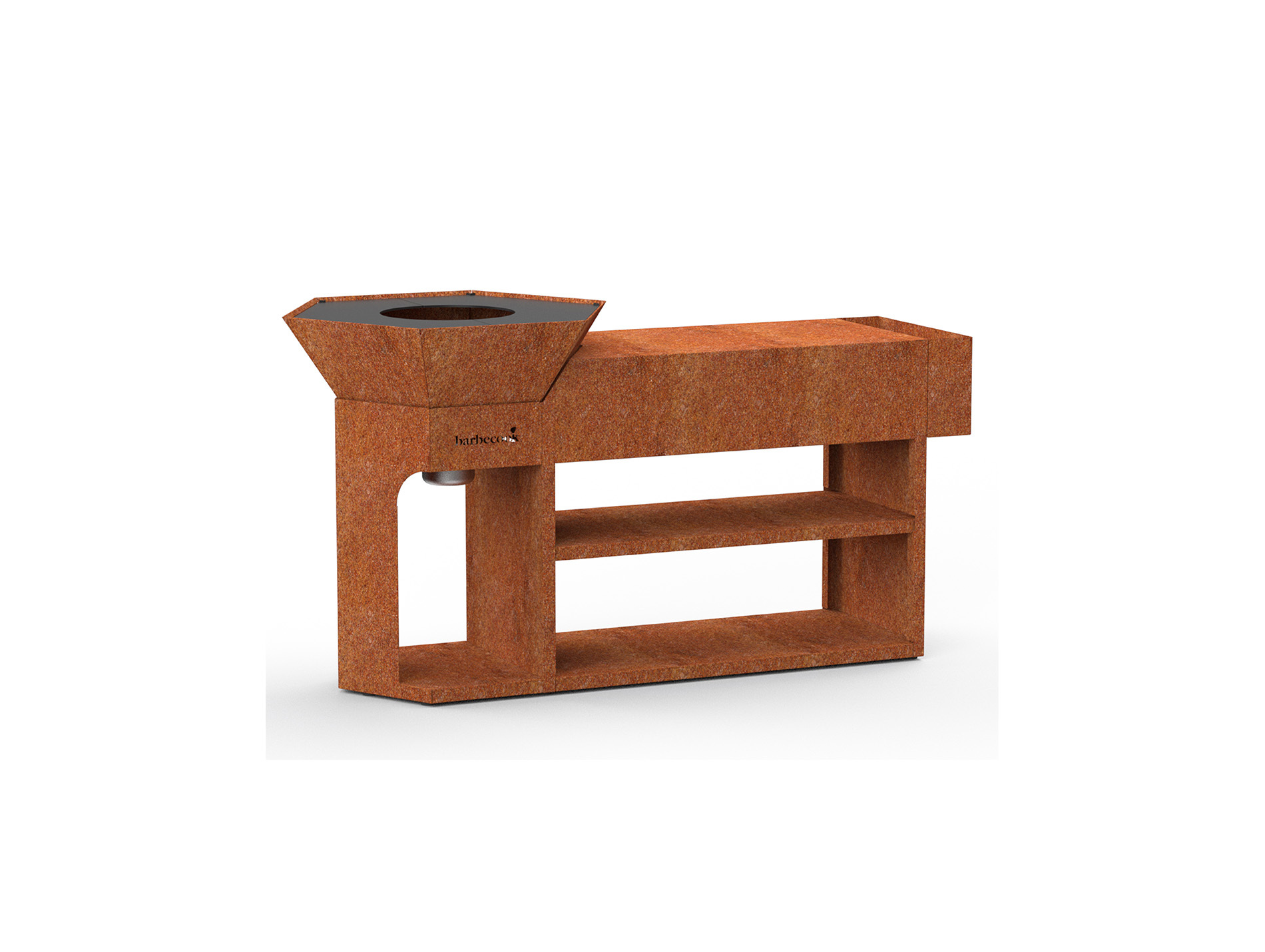 Brasero plancha BARBECOOK Nestor avec plan de travail XL