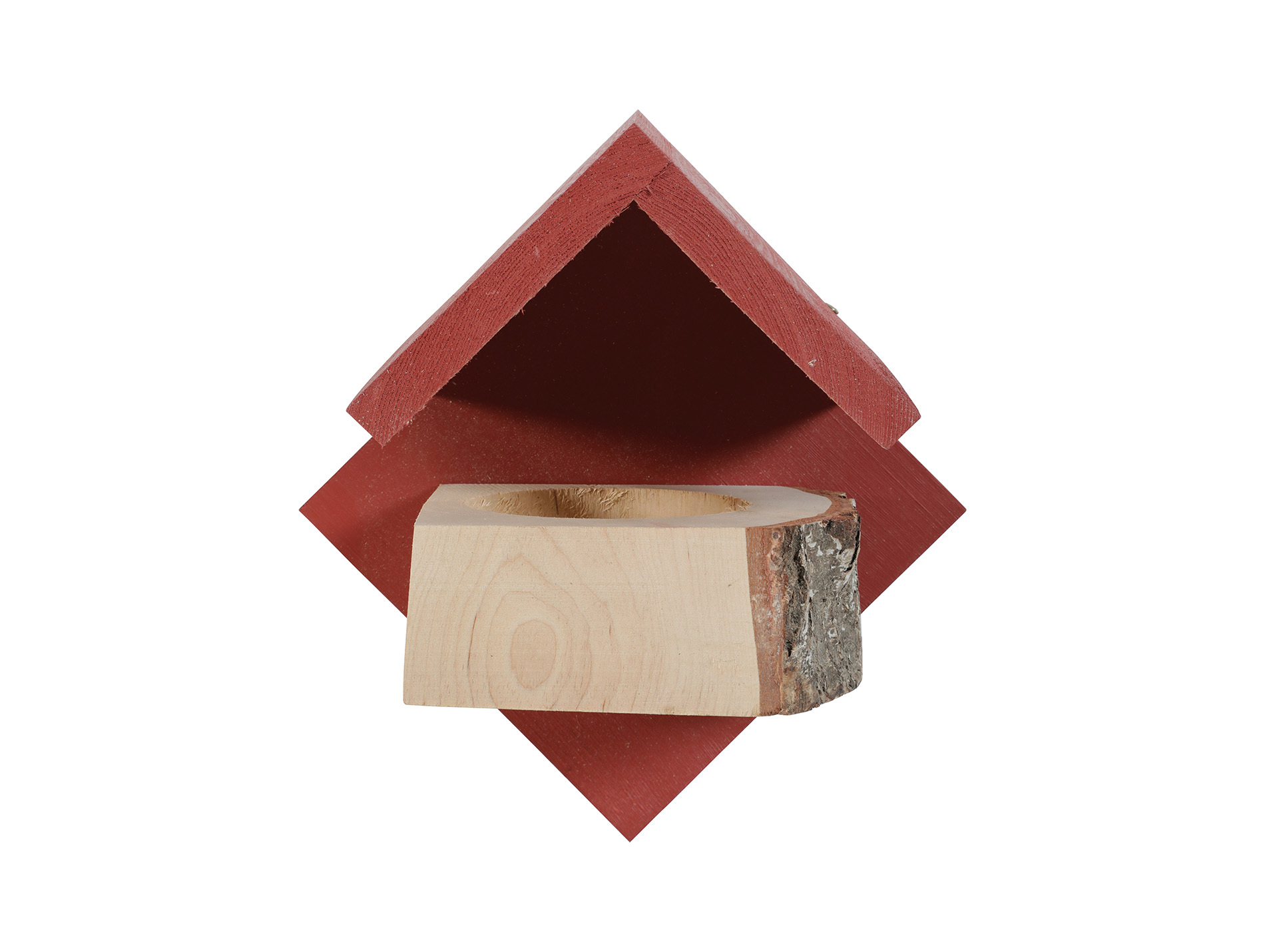 Mangeoire ZOLUX Hut bois rouge TM