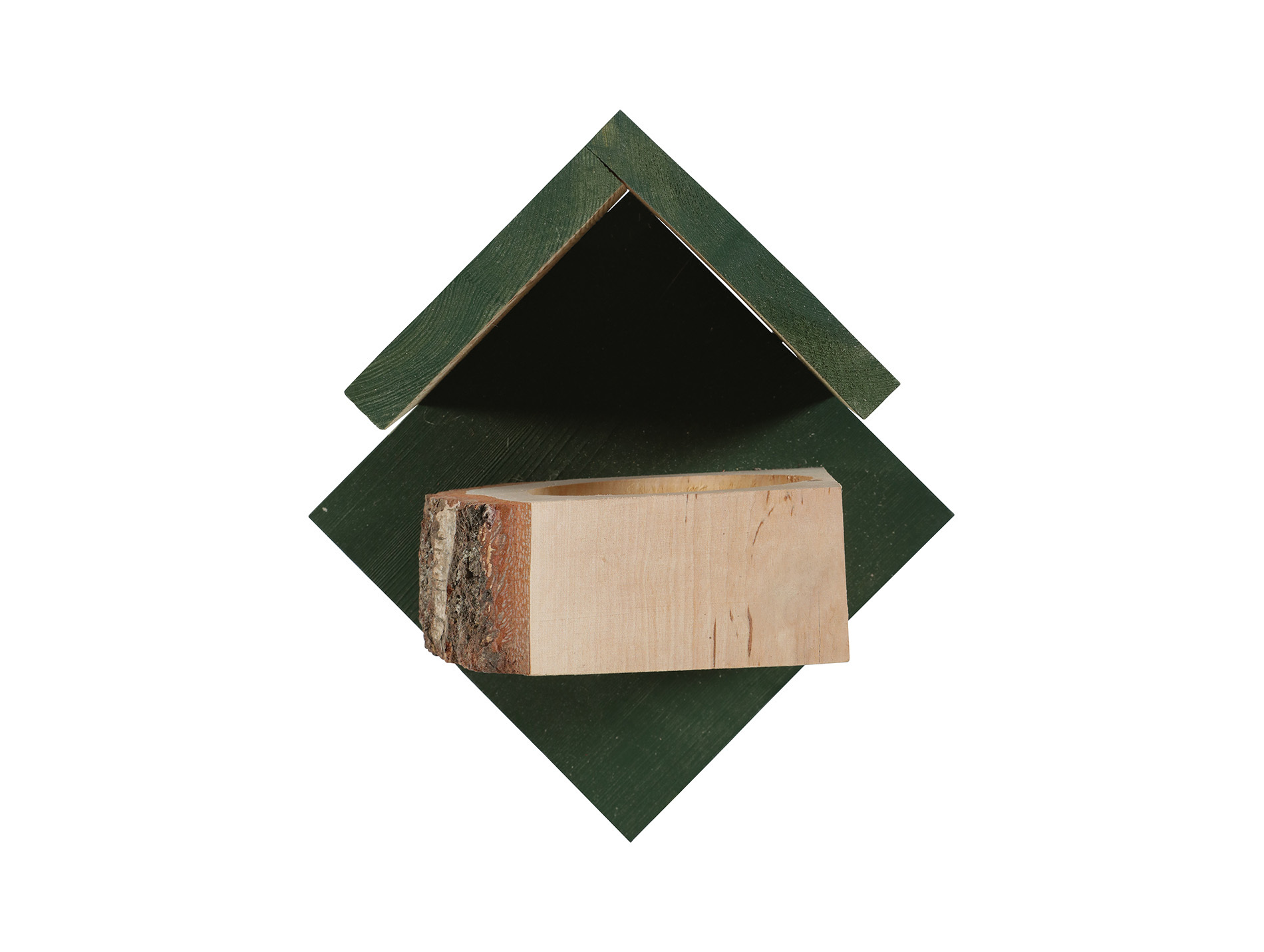 Mangeoire ZOLUX Hut bois vert TM
