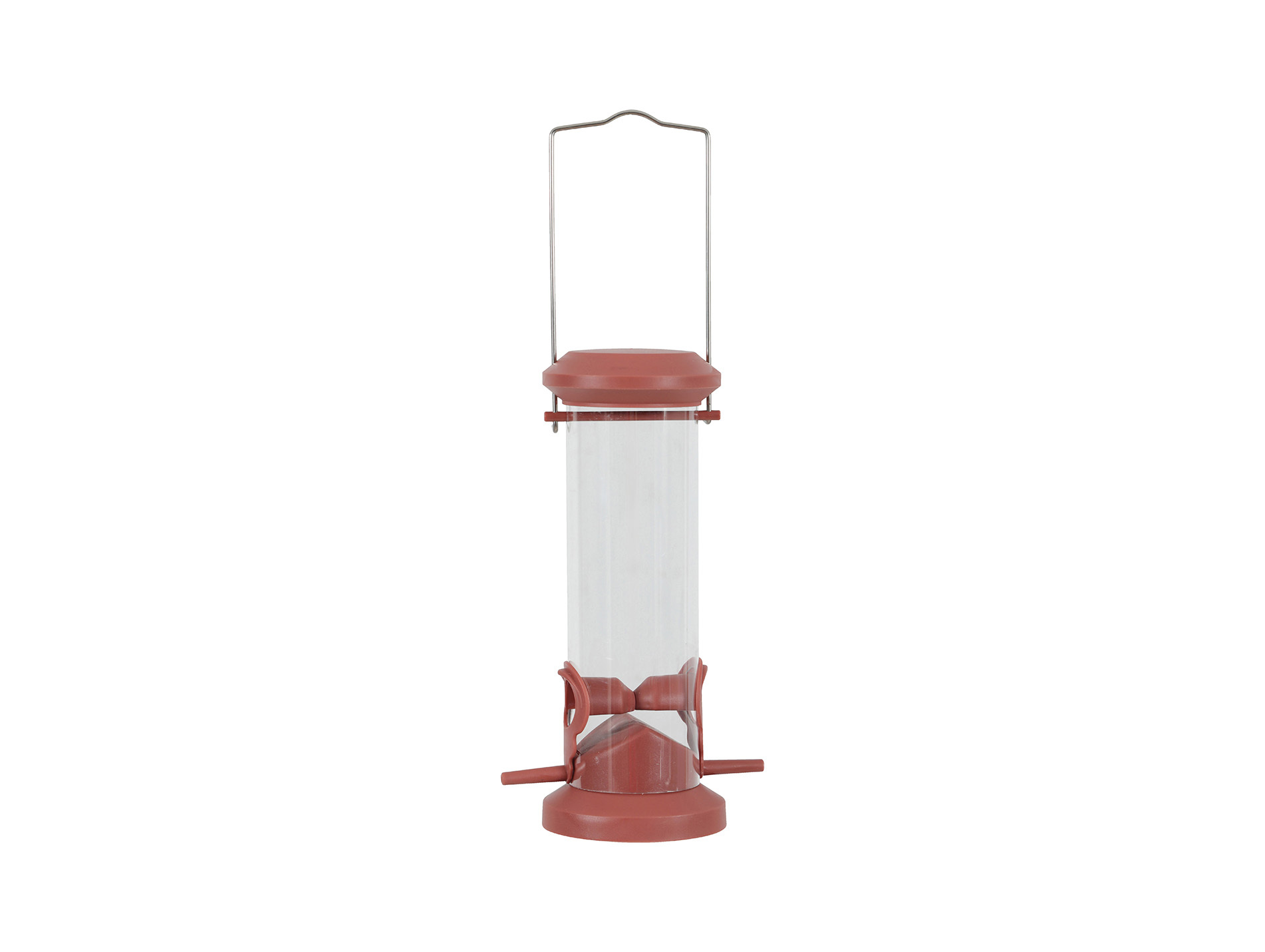 Mangeoire silo ZOLUX plastique 2 perchoirs rouge