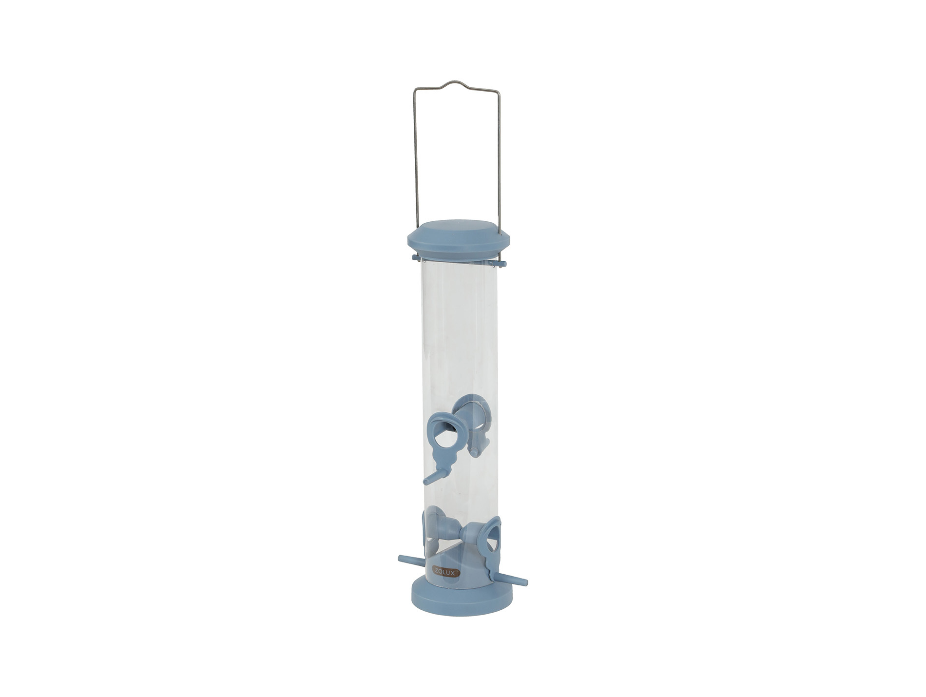 Mangeoire silo ZOLUX plastique 4 perchoirs bleu