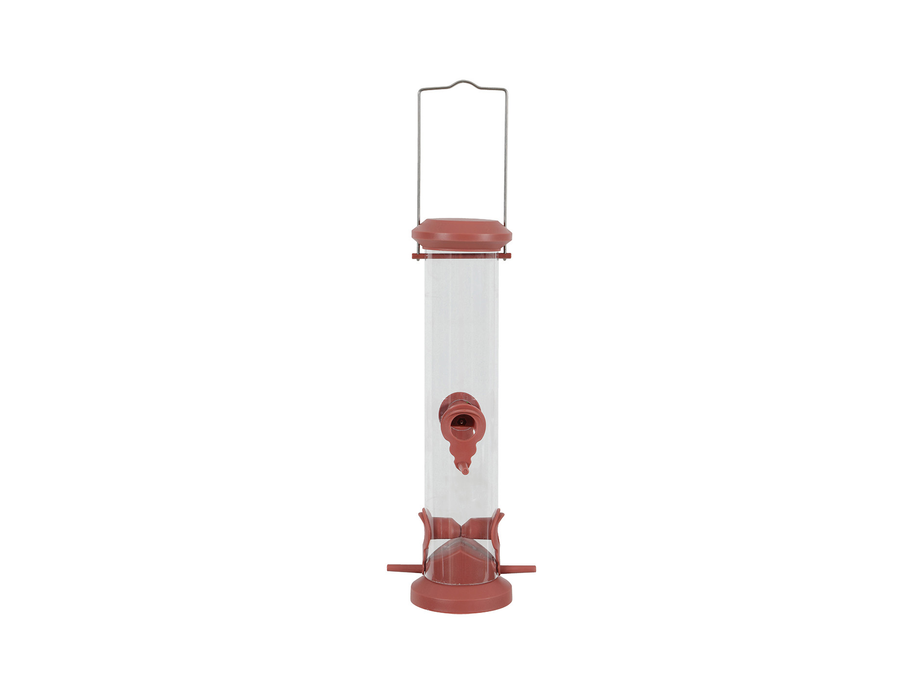 Mangeoire silo ZOLUX plastique 4 perchoirs rouge