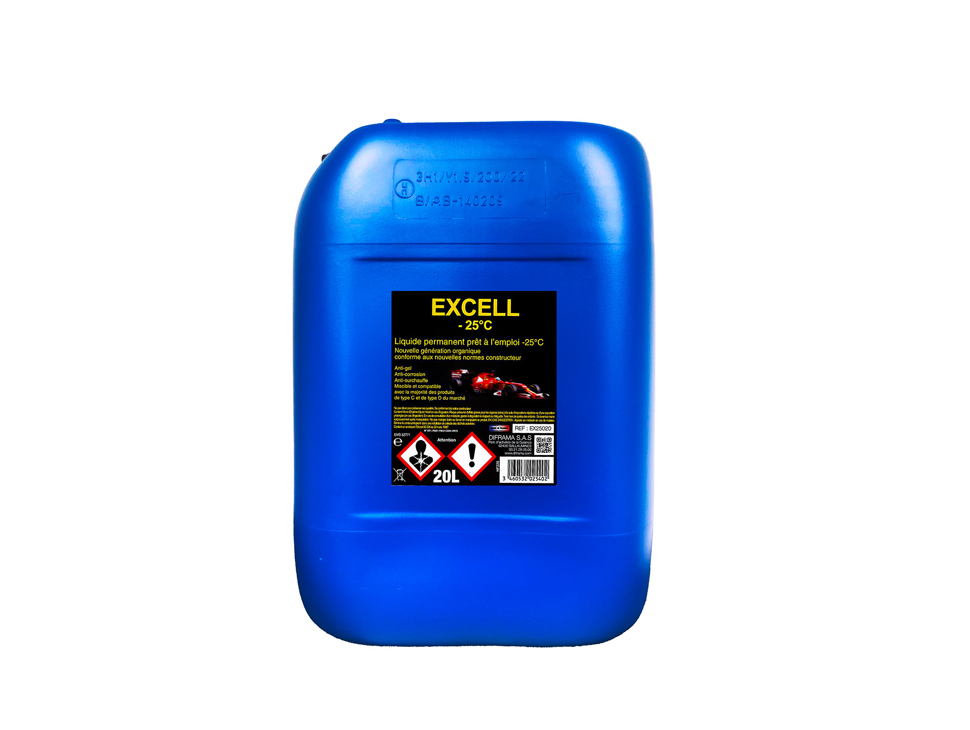 Liquide de refroidissement DIFRAMA universel -25°C 20l