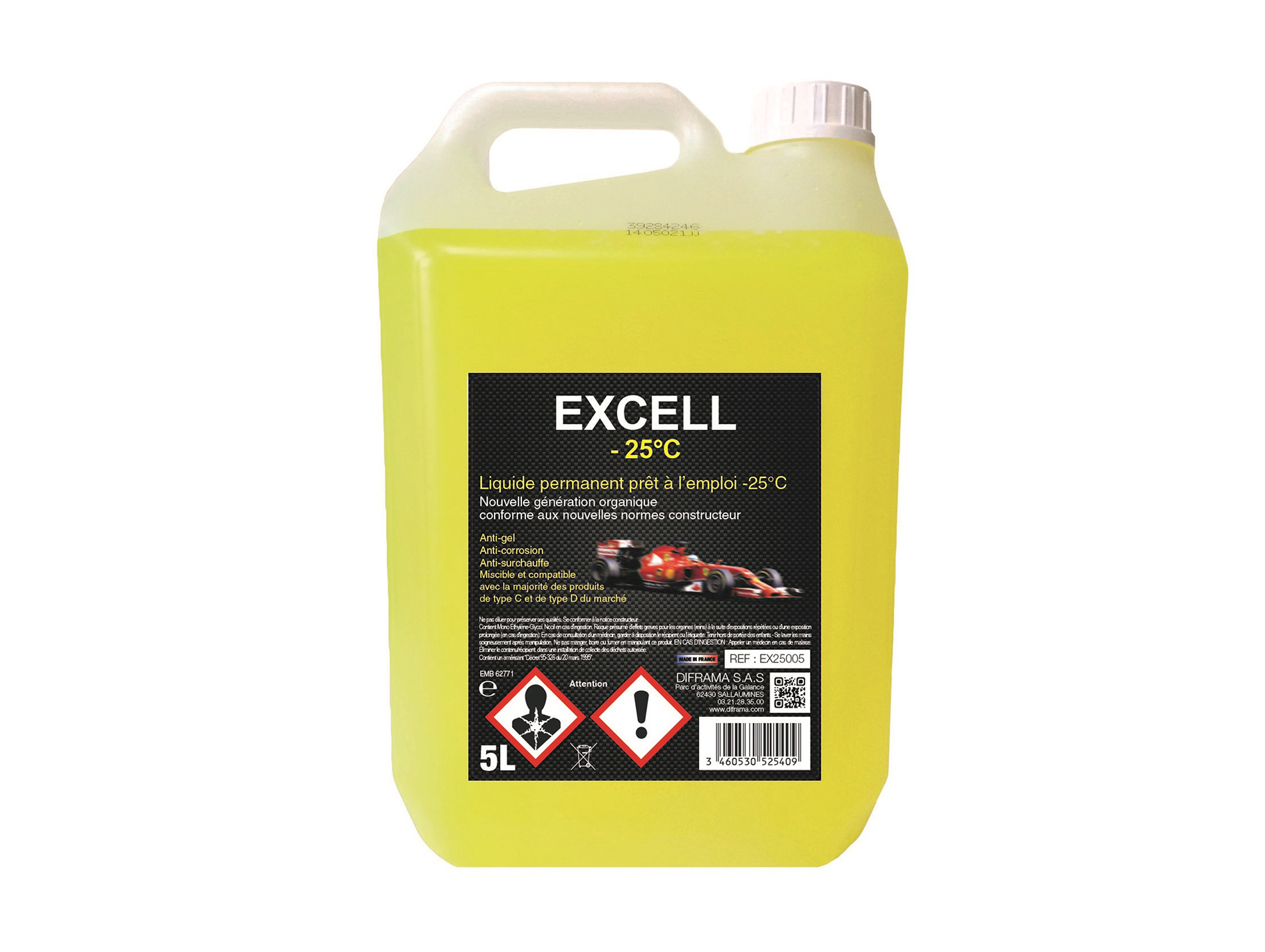 Liquide de refroidissement DIFRAMA universel -25°C 5l