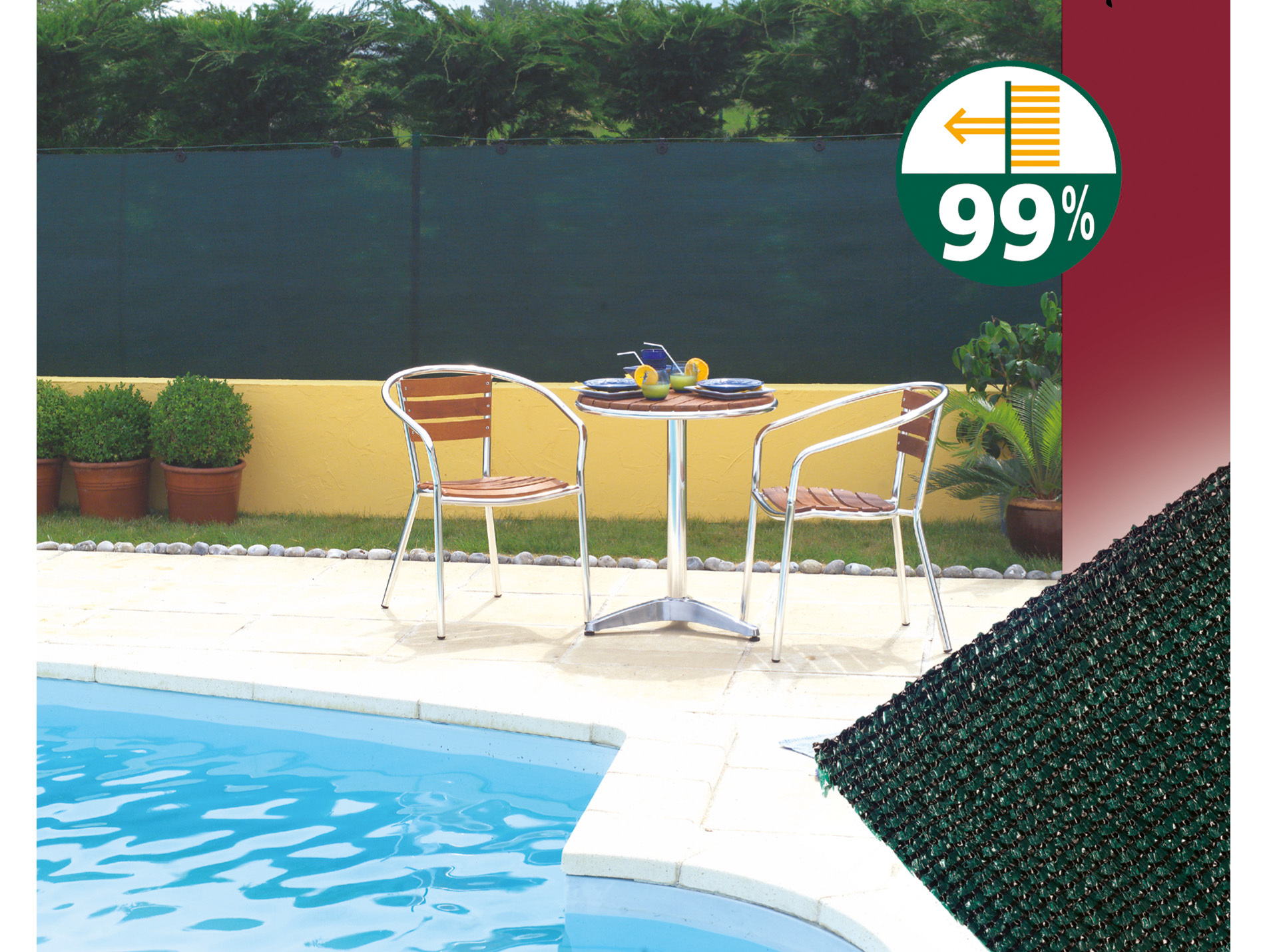 Natte brise vue Recynet plus NORTENE L.10 x h.1,5m vert