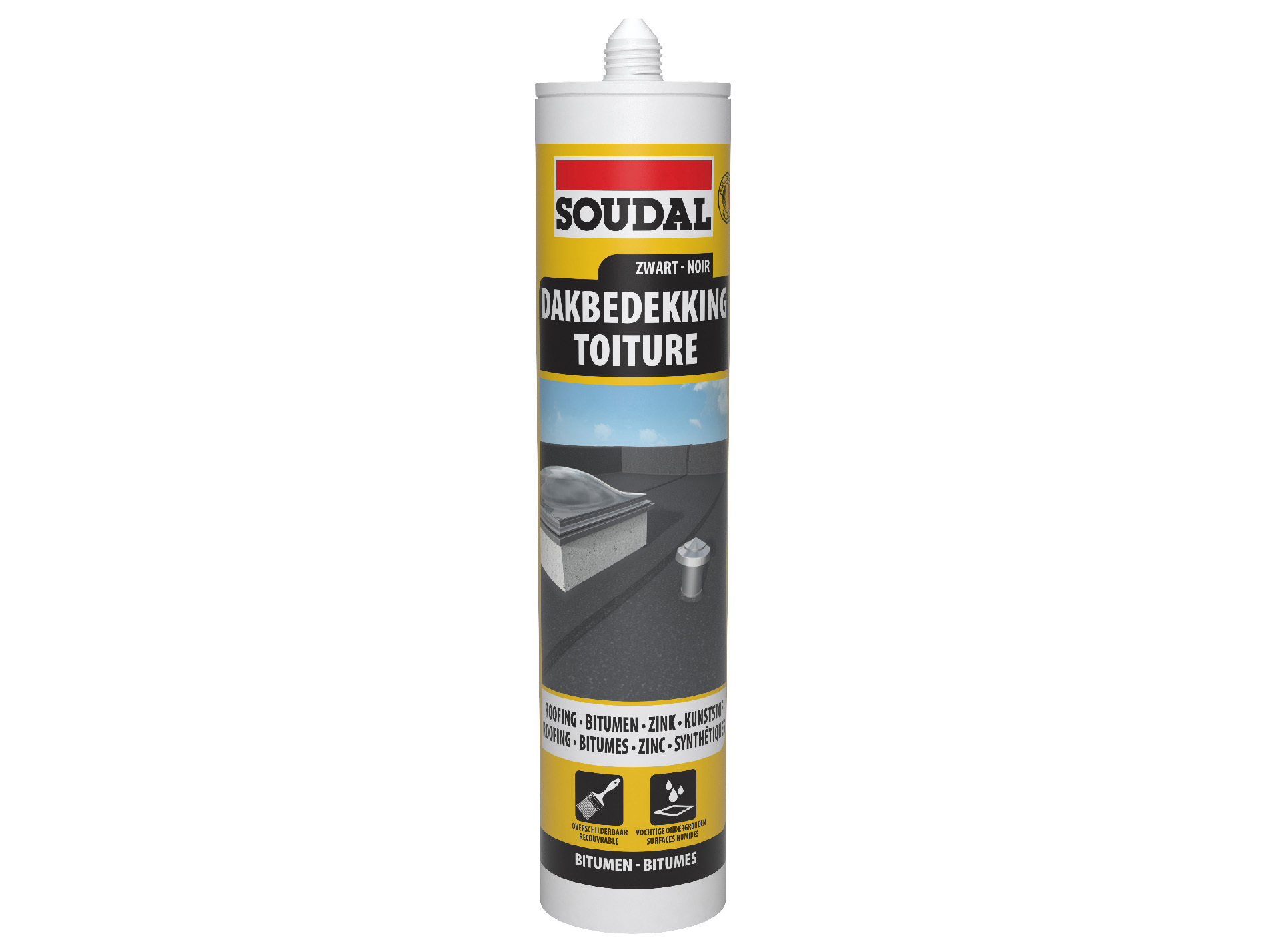 Mastic bitumeux pour toiture SOUDAL 290ml