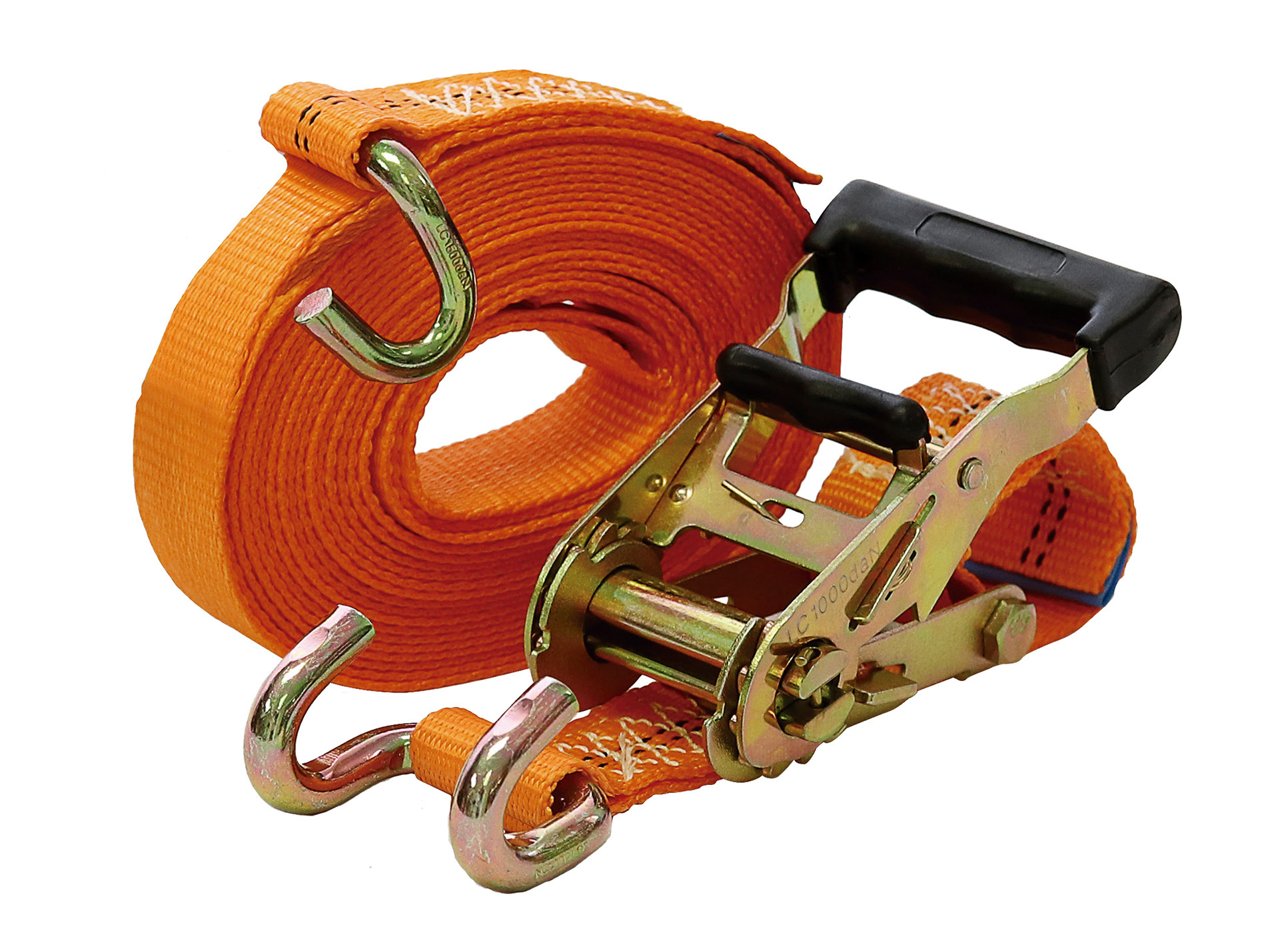 Sangle PVC à cliquet/crochet 2 tonnes l.35mm L.4m