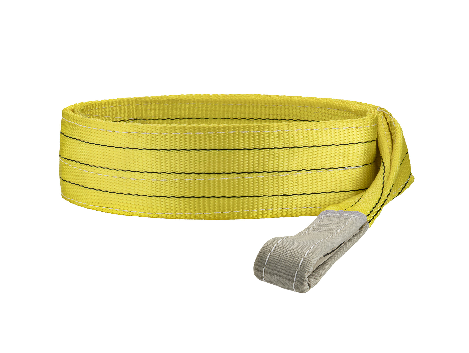 Elingue textile plate double épaisseur MURTRA Jaune L.2m 3000kg