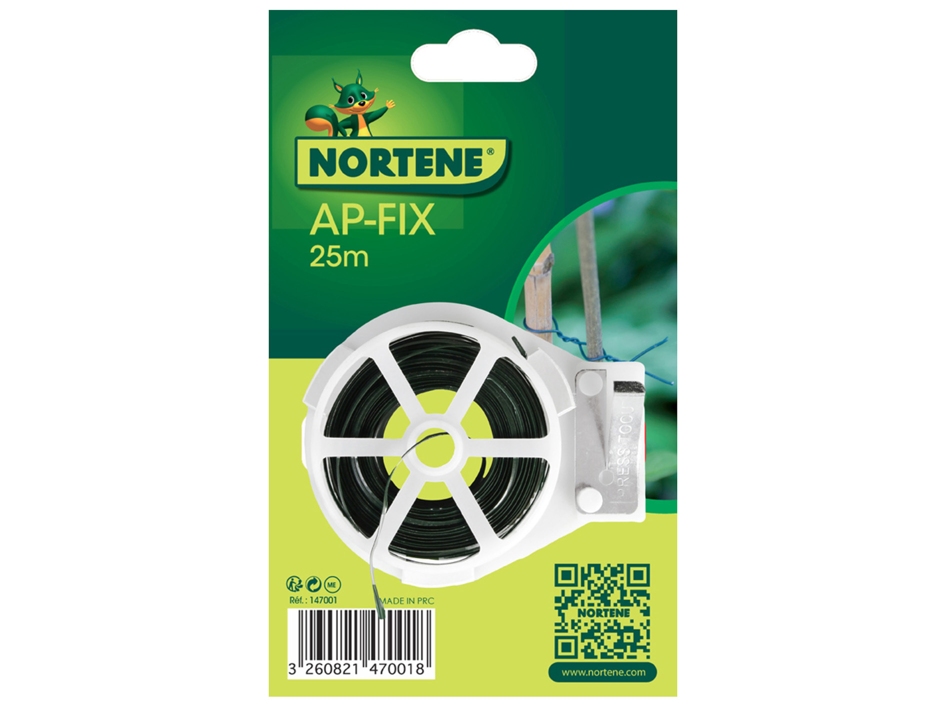 Lien attache plantes vert 25m